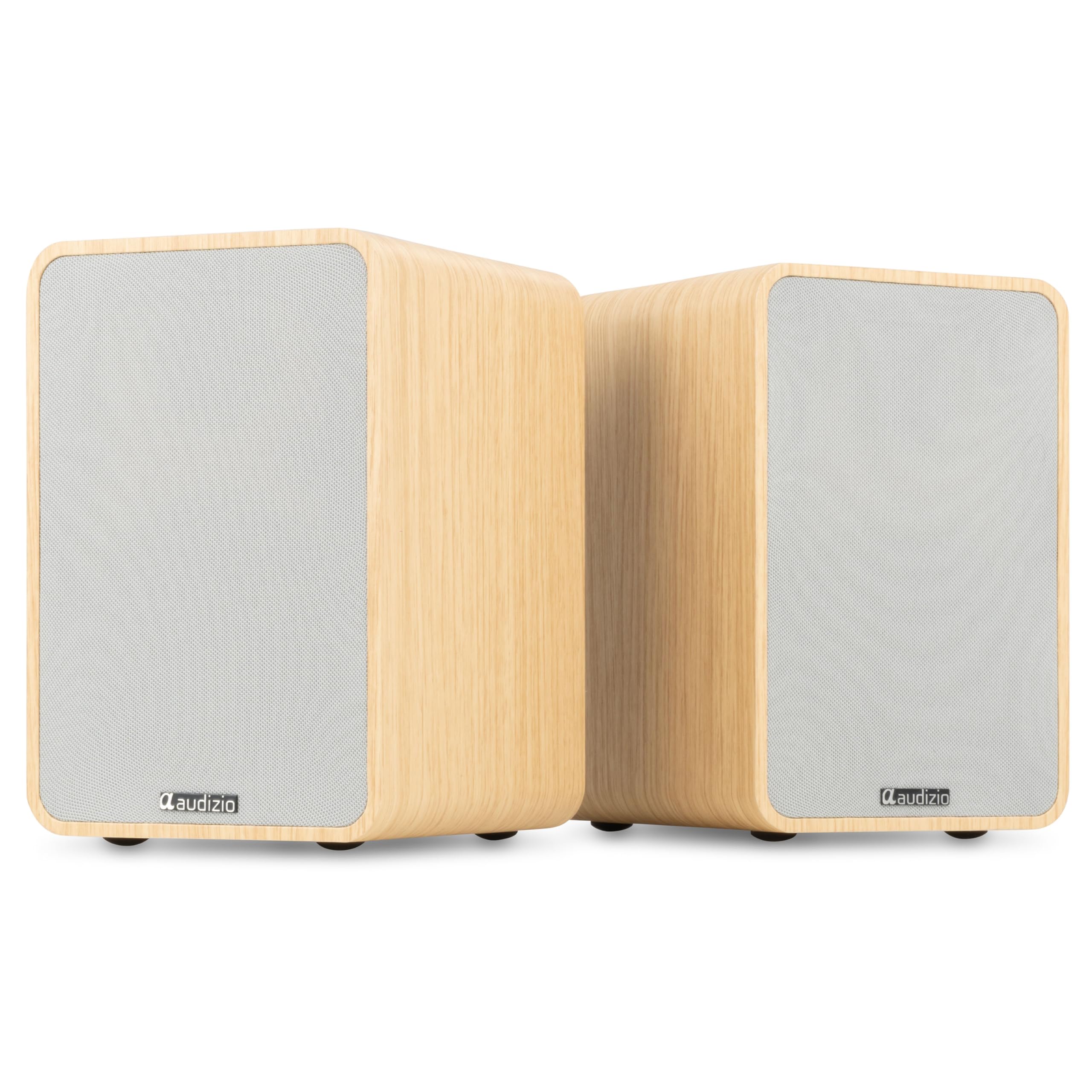 Audizio KS10 Aktiv Lautsprecher Boxen Set 120 Watt – HiFi Boxen mit Bluetooth 5.0 für TV, PC, Gaming – HiFi Lautsprecher mit Verstärker, HDMI ARC, Optisch, USB & Fernbedienung - Holz