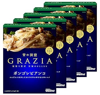 Amazon.co.jp: 青の洞窟 GRAZIA ボンゴレビアンコ 125g×5箱