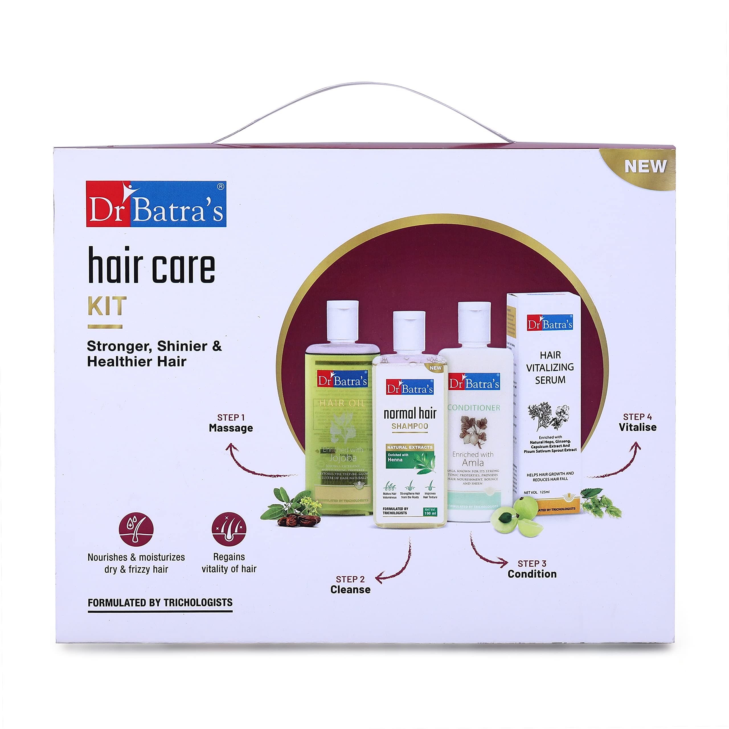 Dr Batra's Hair Care Kit Stronger, Shinier & Healthier Hair - 715 ml