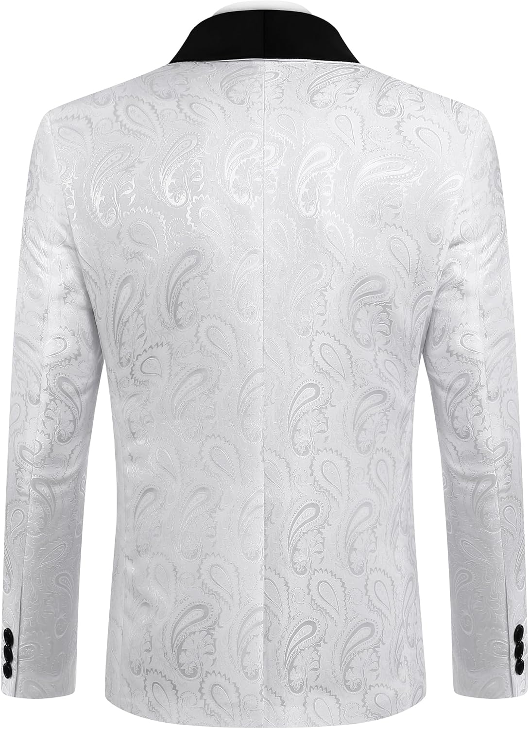 COOFANDY Mens Floral Tuxedo Jacket Paisley Shawl Lapel Suit Blazer Jacket for Dinner,Prom,Wedding - Image 3