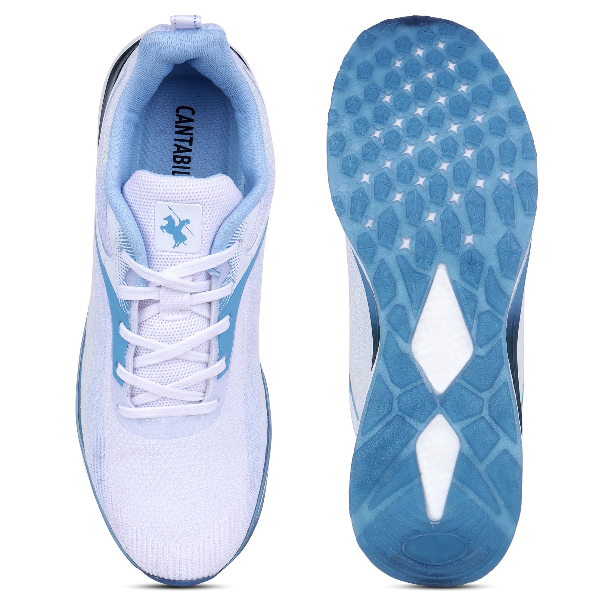 Cantabil Men Sky-Blue Colorblocked Running Shoes (MFTW00026_SkyBlue_26.6-27.3) (B0D2XLWVHV) Amazon Price History, Amazon Price Tracker