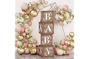 Floral Baby Shower Box for Birthday Party Decoration