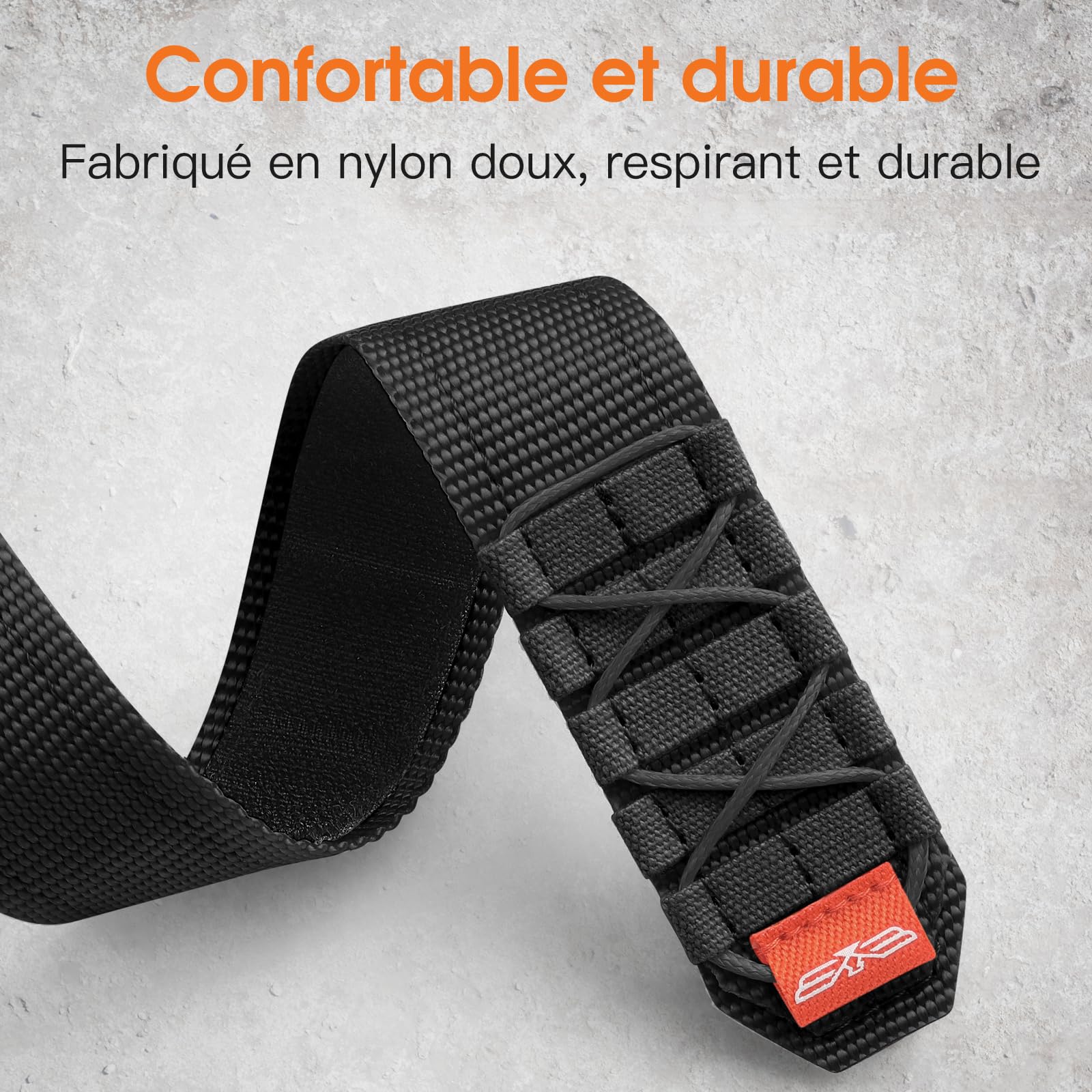 Bandletic Nylon Bracelet Compatible avec Garmin Fenix 6/5/7, Forerunner 965/955/945/745/Approach S62/S60/Epix 2, Montage Rapide Correa 22mm pour Fenix Bandletic Nylon Bracelet Compatible avec Garmin Fenix 6/5/7, Forerunner 965/955/945/745/Approach S62/S60/Epix 2, Montage Rapide Correa 22mm pour Fenix