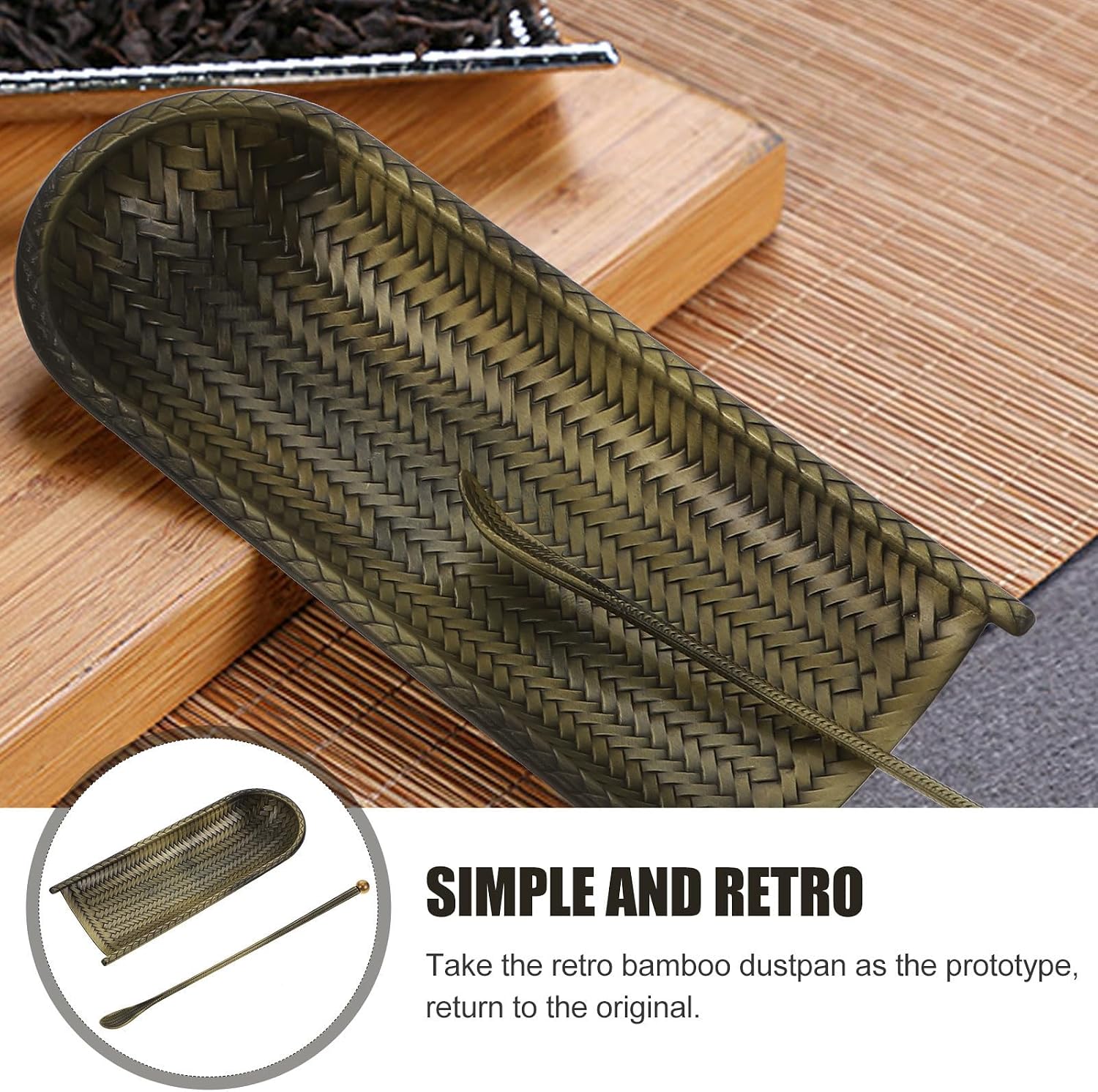 Alloy Tea Scoop Shovel with Needle for Measuring Loose Tea