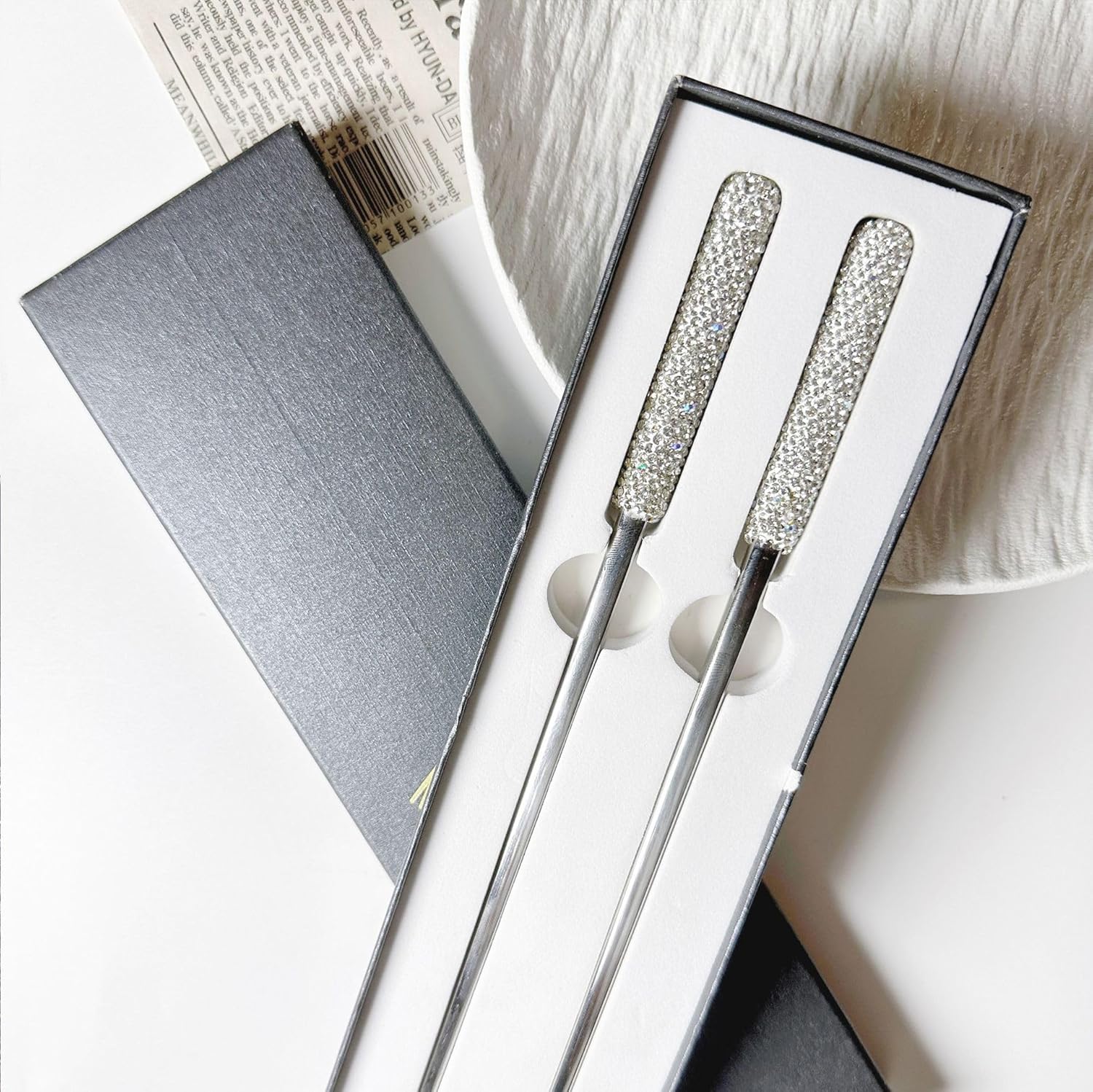 Cutlery Set, 3/12/18/24/30/36 Pcs 304 Stainless Steel Light Luxury Steak Knife and Fork Box Set (Gold 12 Pieces for 4)