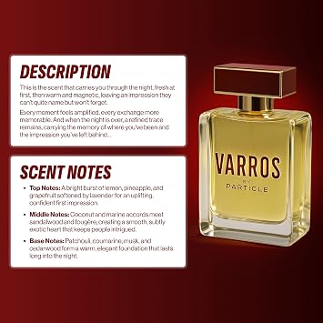 Particle Varros Cologne for Men 3.38 fl.oz Eau de Parfum