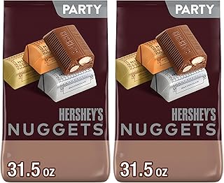 HERSHEY'S NUGGETS Assorted Chocolate, Easter Candy Party Pack, 31.5 oz (Pack of 2)