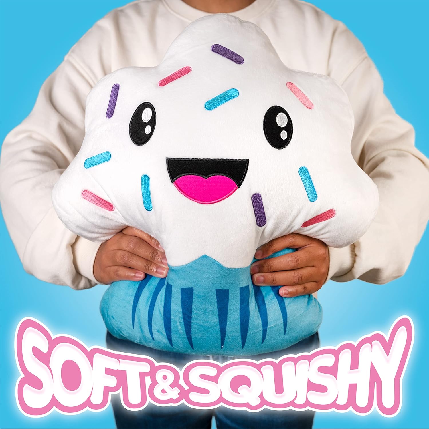 Scentco Smillows - Gourmet Scented Stuffed Plush Pillows (Cupcake) - Accent, Throw, Decorative, Fun Pillows - Kids Room Decor, Gift for Kids