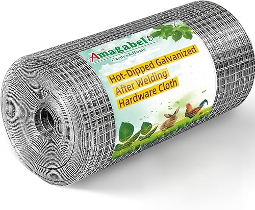 Miniatura 42 de AMAGABELI GARDEN & HOME Valla de alambre de soldadura de 36 pulgadas x 50 pies, 2 pulgadas x 4 pulgadas, tela galvanizada de hardware de calibre 14