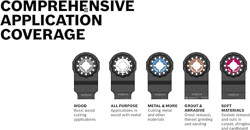 Miniatura 5 de BOSCH OSM212CG - Hoja de sierra segmentada de grano de carburo abrasivo, multiherramienta oscilante StarlockMax de 2-1/2 pulgadas x 1/8 pulgadas