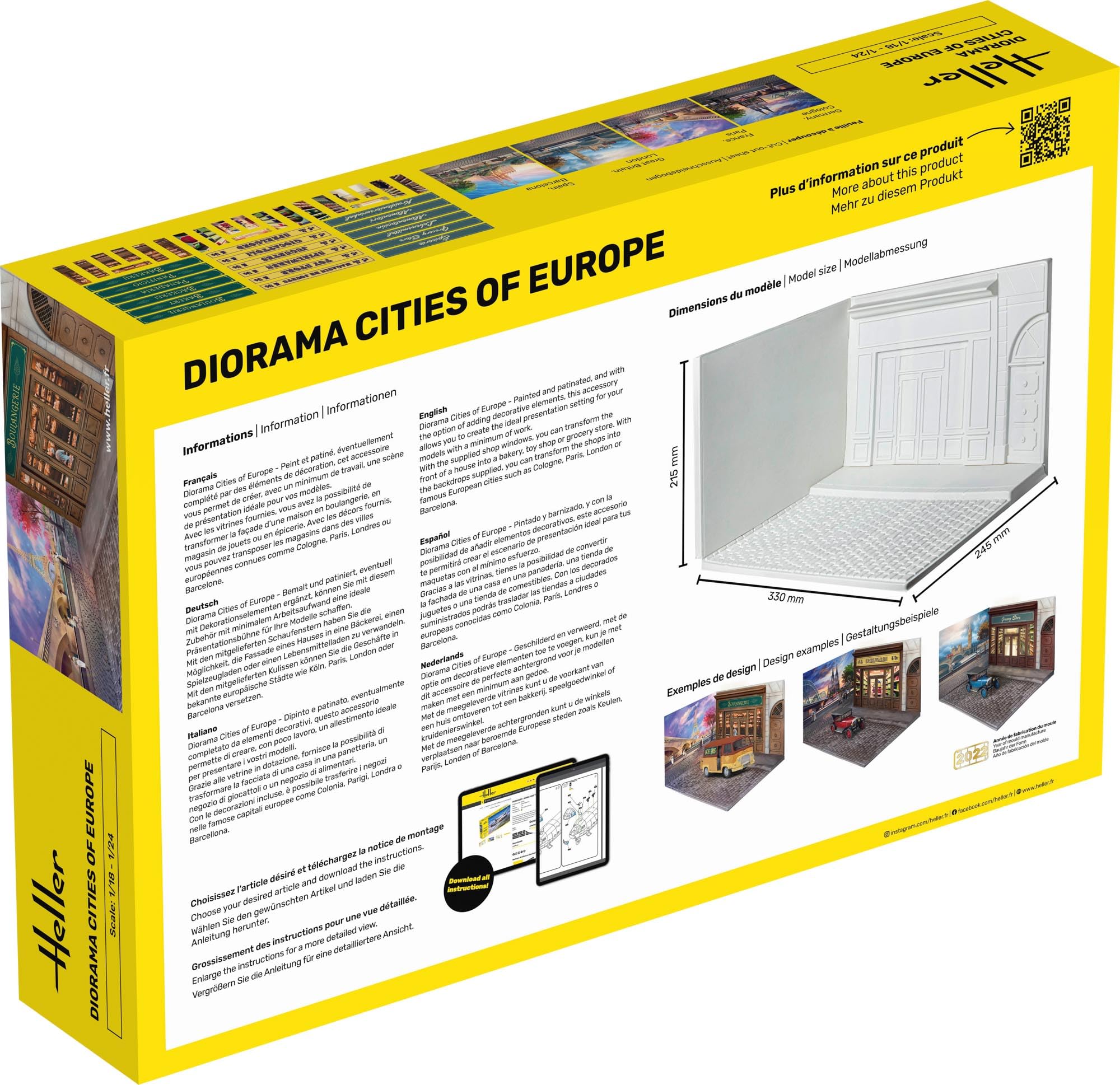 heller 81256 MAQUETTE DIORAMA CITIES OF EUROPE