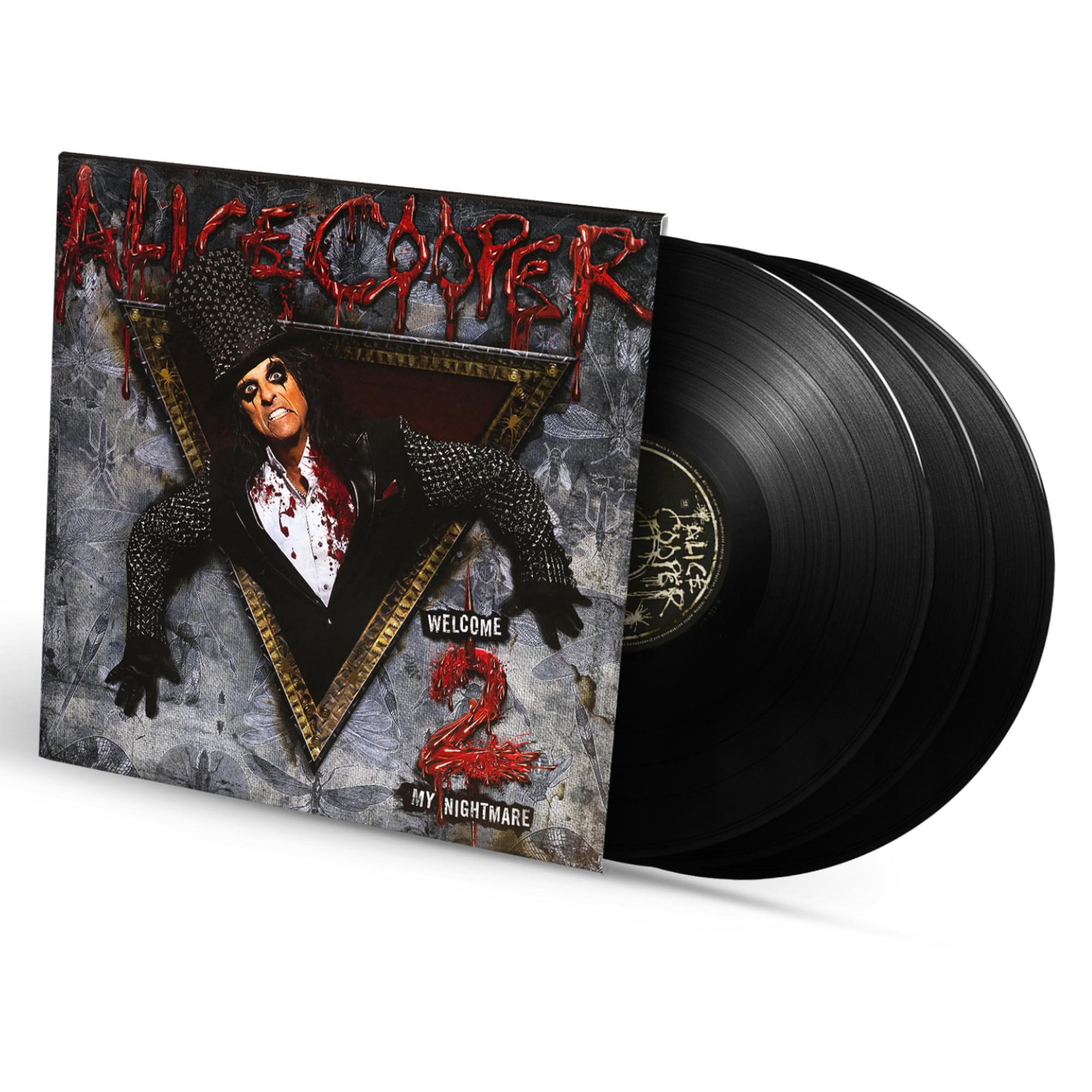 ALICE COOPER WELCOME 2 MY NIGHTMARE TRIPLE LP VINYL 3LP set, newly remastered in