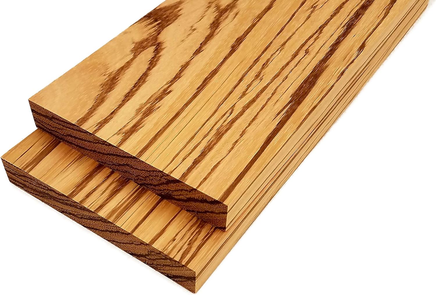 Zebrawood Lumber Board - 3/4" x 5" (2 Pcs) (3/4" x 5" x 18") : Tools & Home Improvement