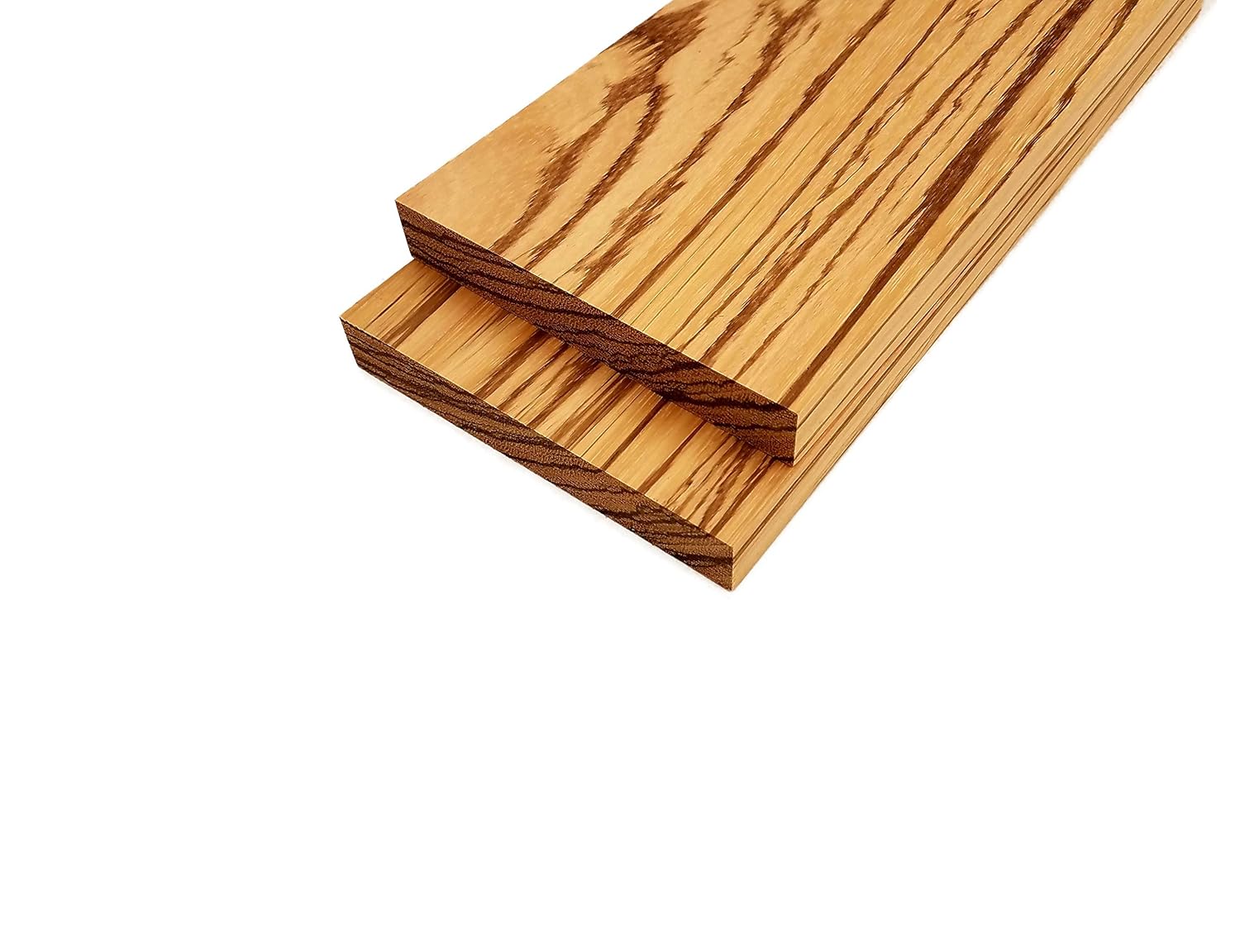 Barrington Hardwoods Zebrawood Lumber Board - 3/4" x 6" (2 Pieces) (3/4" x 6" x 18")