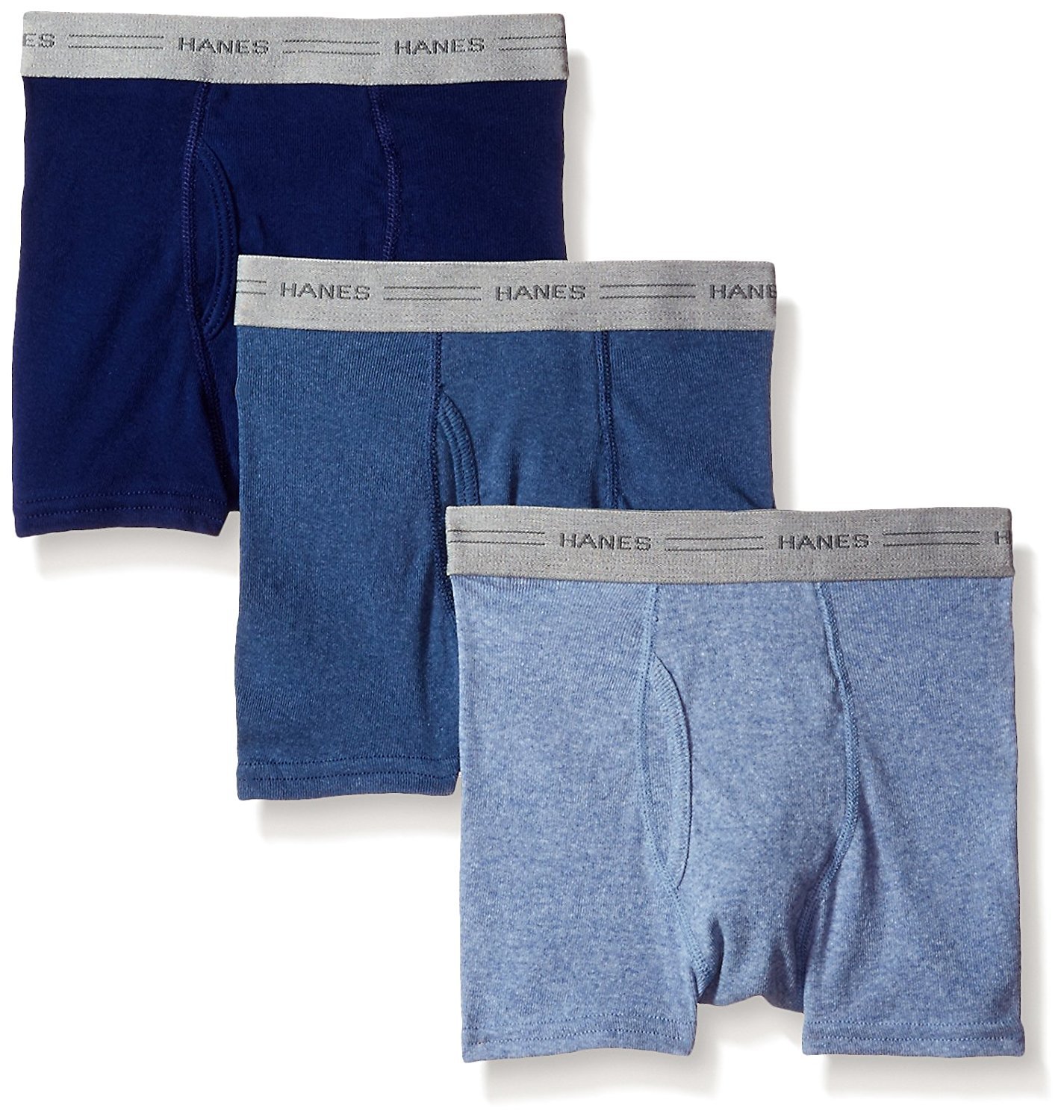 Hanes Paquete de 3 calzoncillos tipo bóxer para niño Comfort Flex Dyed