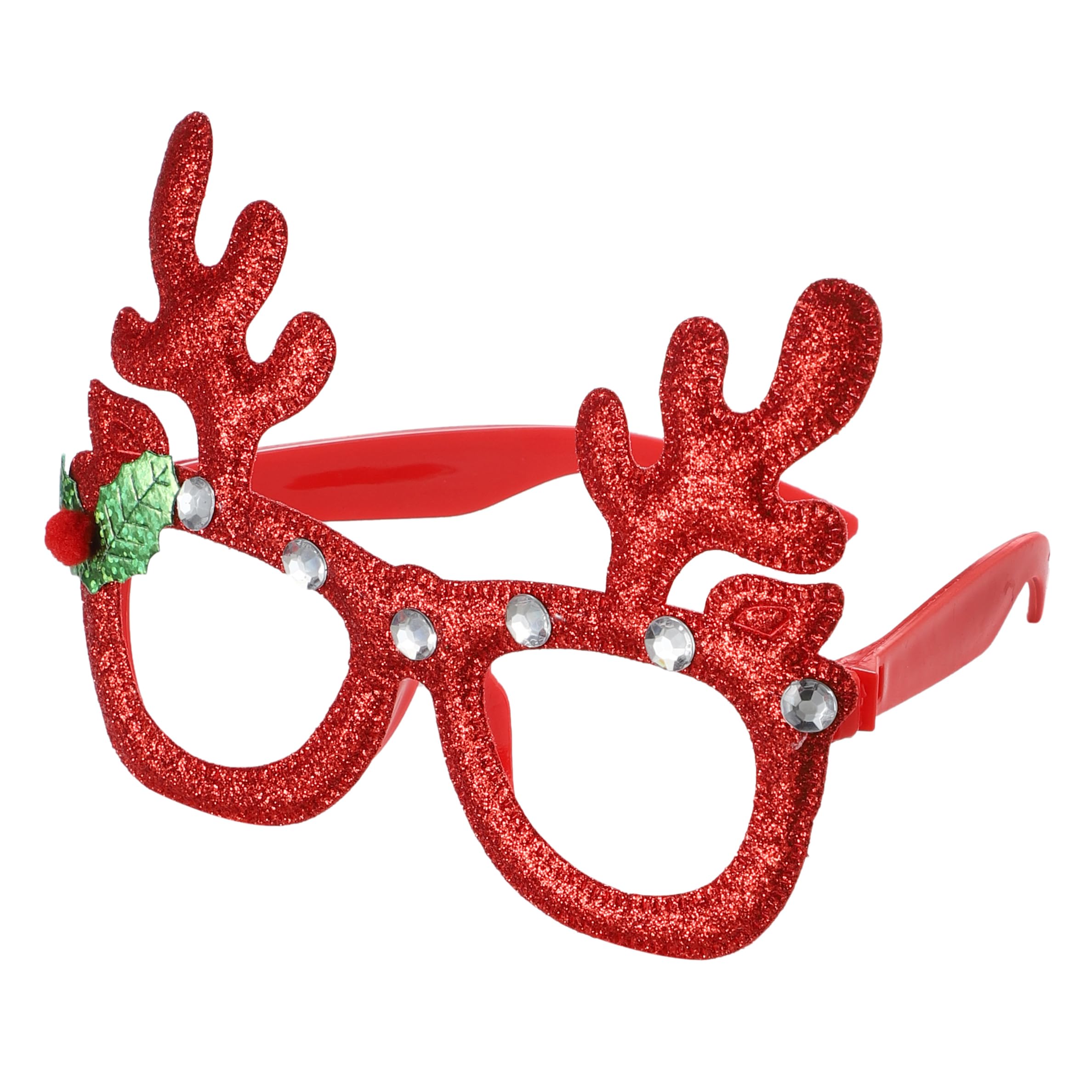 Komonee 12 x Christmas Novelty Glasses Sunglasses, Red, 12 works of Glasses