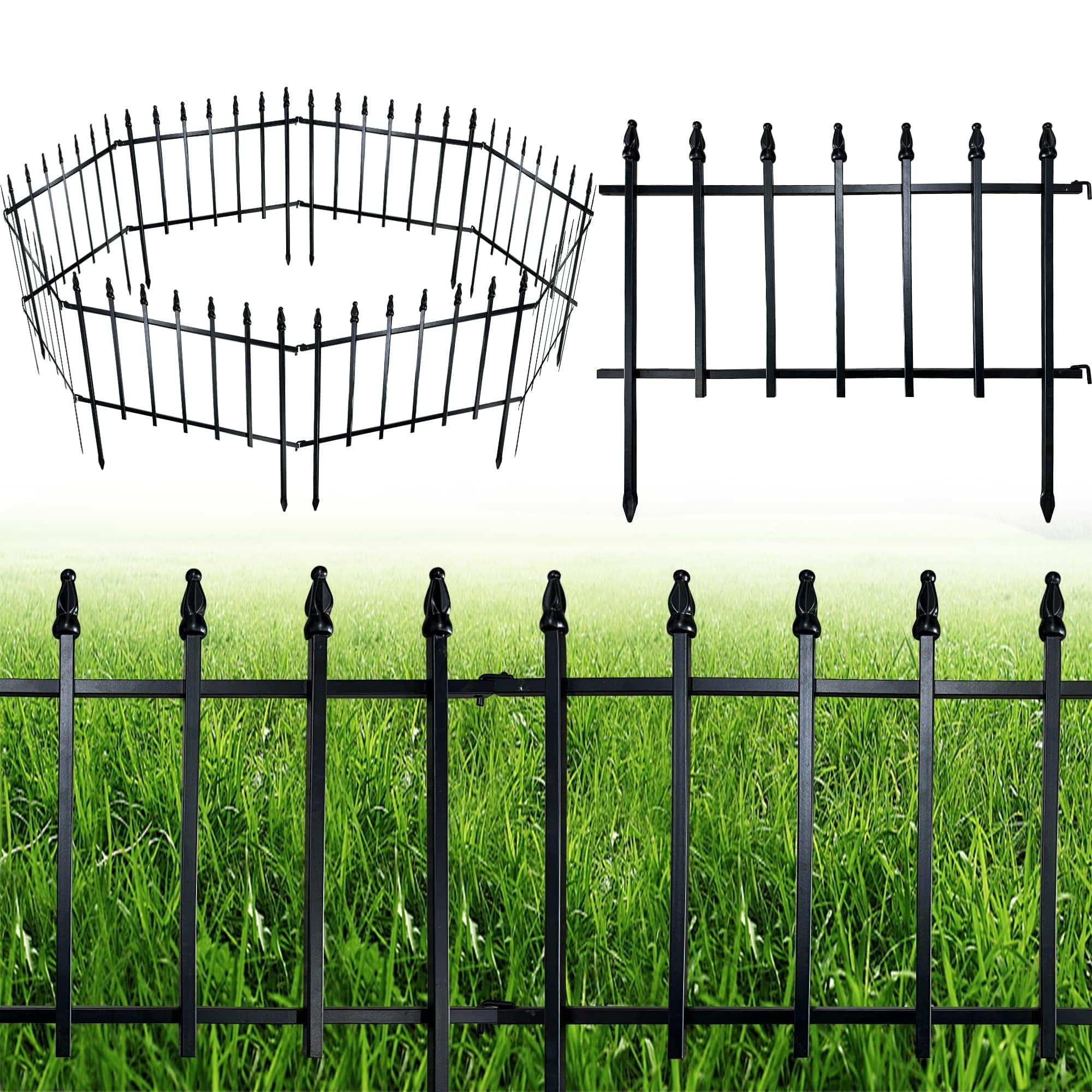 ARIFARO Metal Garden Fence