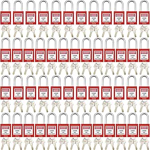 Lockout Tagout Lock 50pcs Keyed Alike OSHA Loto Safety Key Locks Same ...