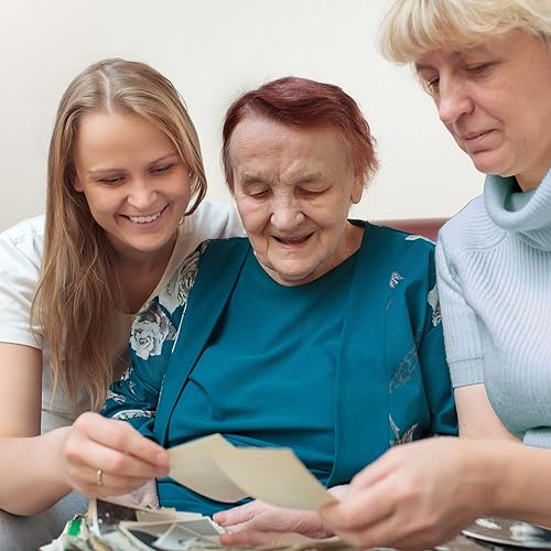 Miniatura 8 de Samsill Paquete de 100 recambios de álbumes de fotos de 5 x 7, 100 imágenes, 3 anillas, página de fotos de 2 bolsillos para fotografías de 5 x 7,