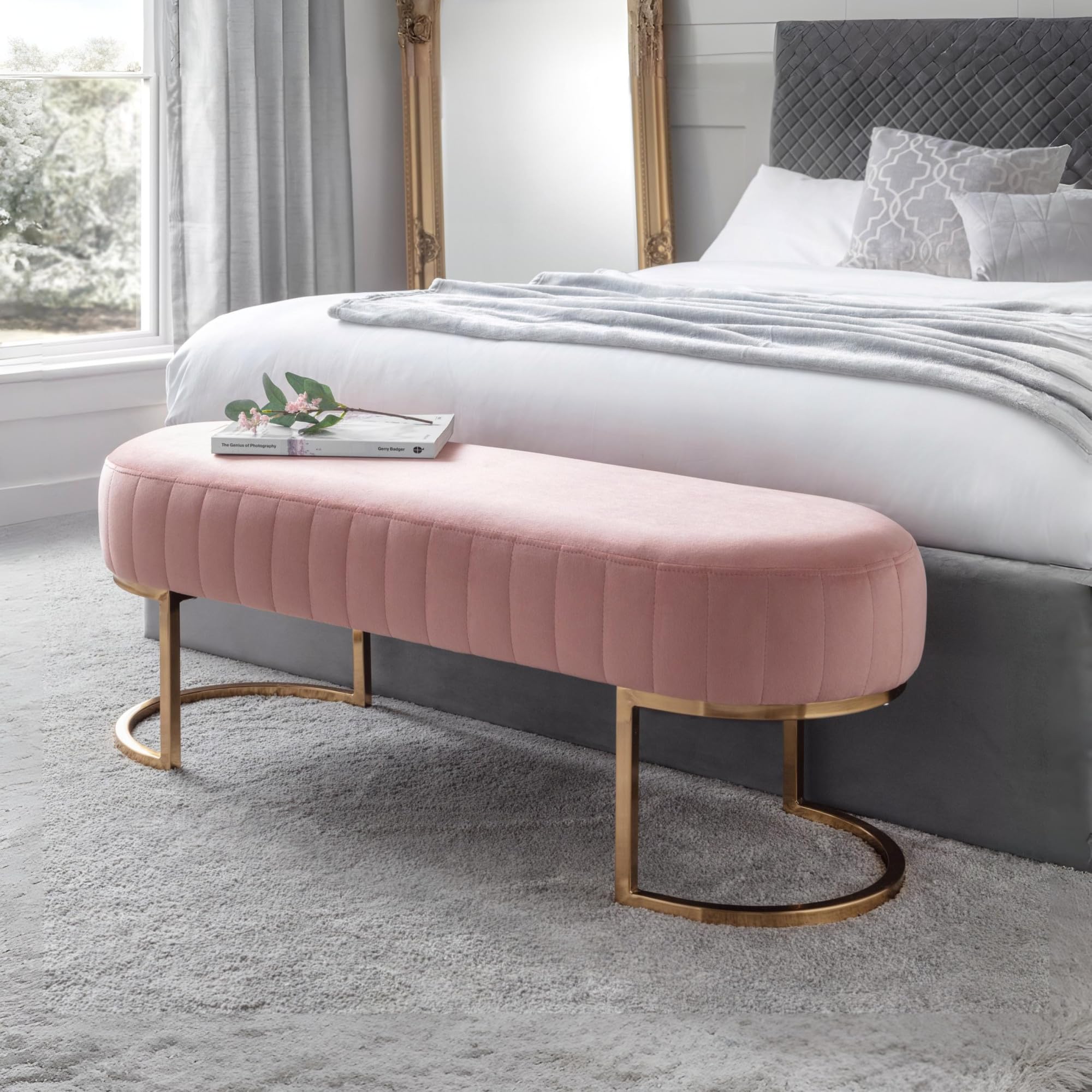 Julian Bowen Harrogate Bench, Pink