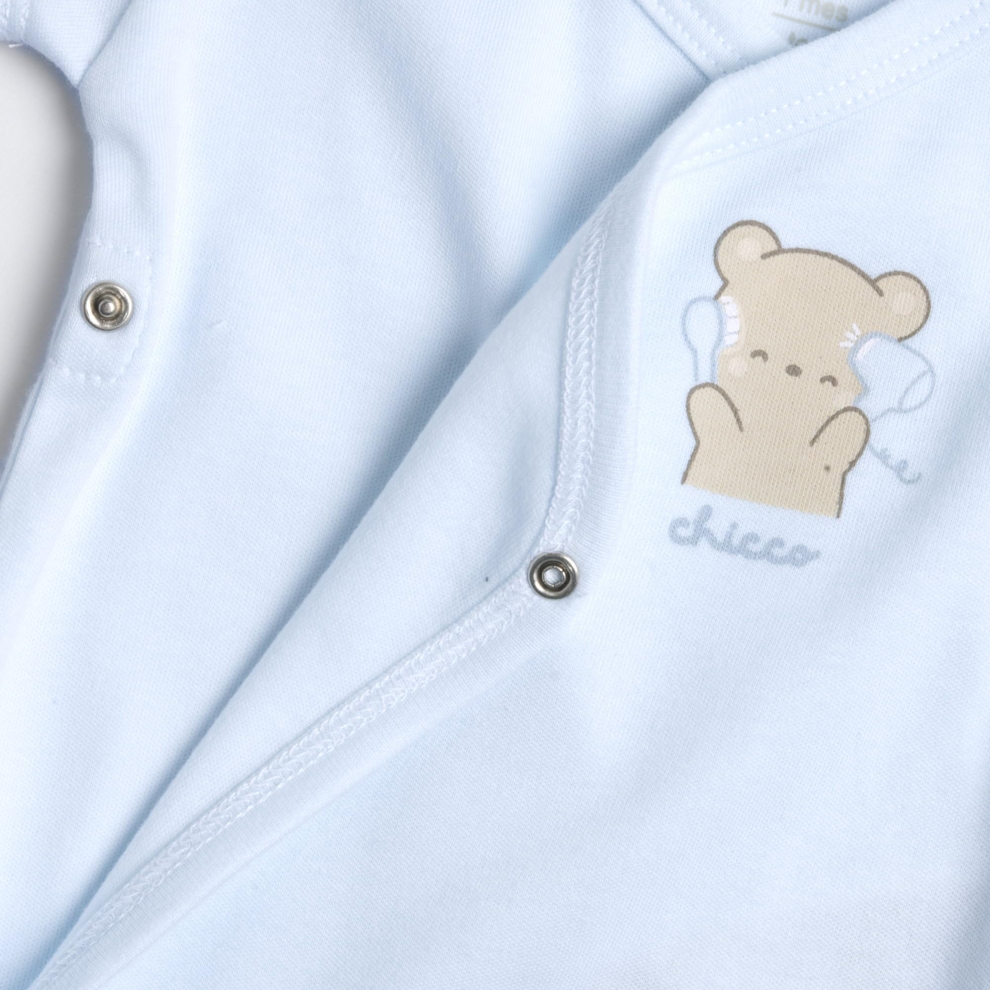 Chicco, Body Bebé Manga Corta, con Cómoda Apertura Frontal con Botones, en Suave Tejido, Lavable en Lavadora, Ropa Bebé 0-24 Meses, Idea Regalo Recién Nacido, Diseñado en Italia