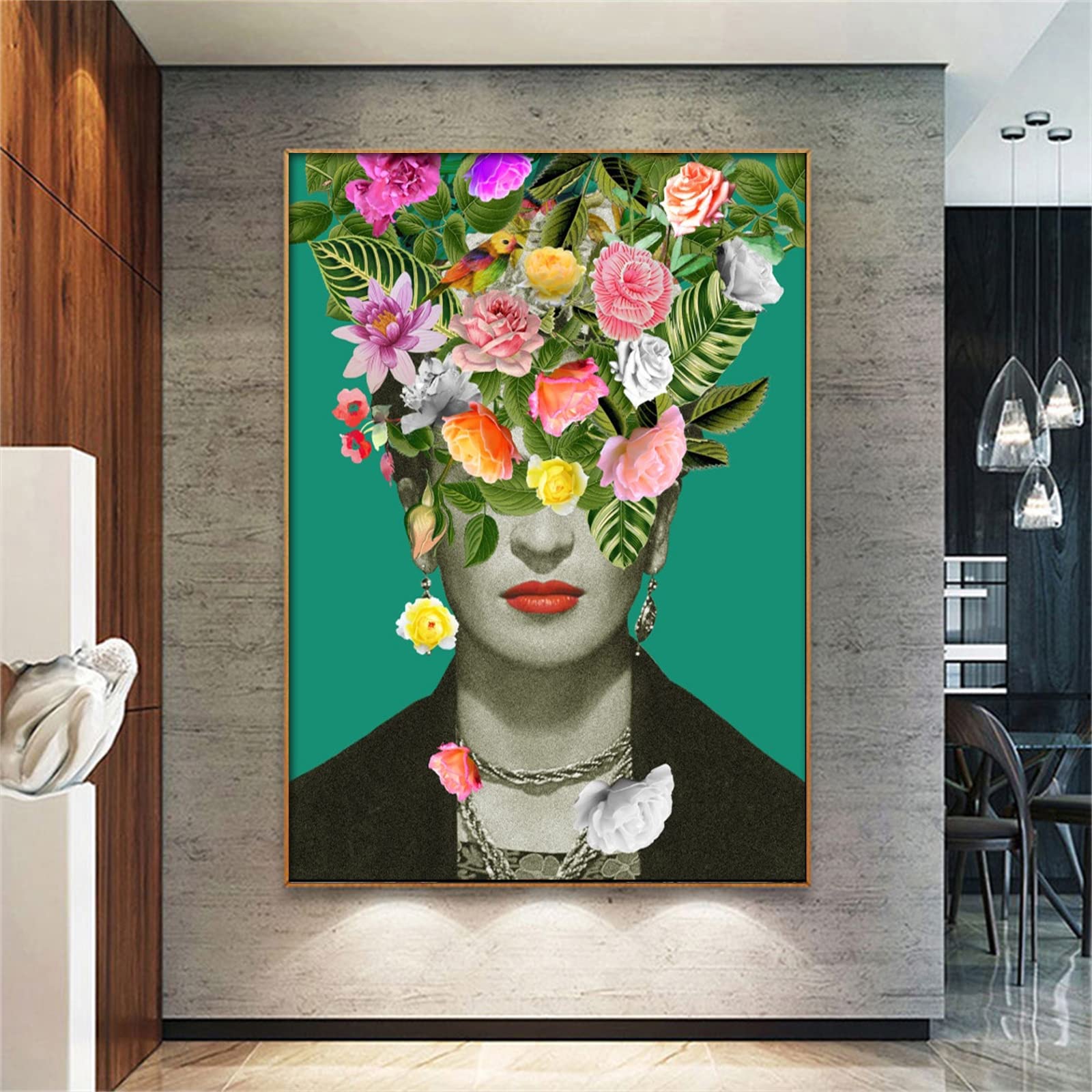 Amazon.co.jp: 写真ポスターの壁アートプリント、フリーダカーロアート