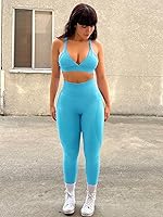 Vista 11 de HIGORUN - Leggings sin costuras para mujer, moldeadores, con diseño gráfico de sonrisas, de cintura alta, para el gimnasio, yoga o hacer ejercicio