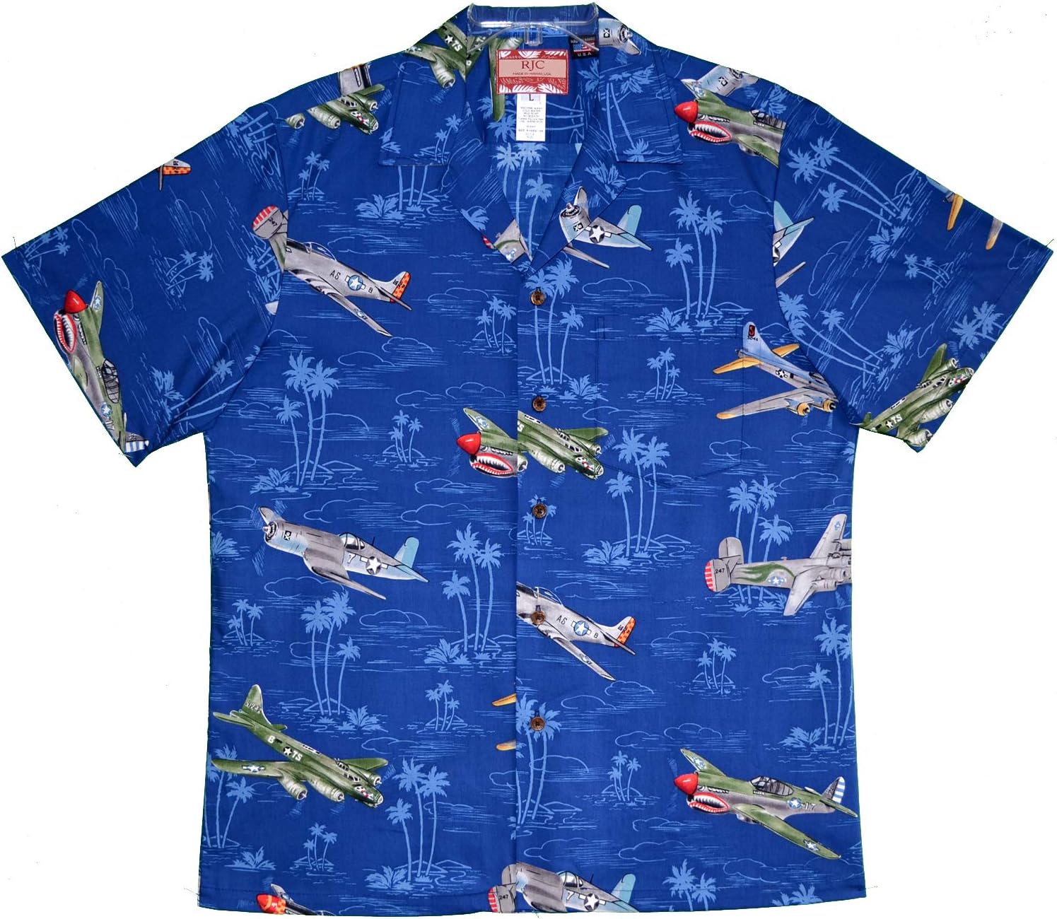RJC Men's USA Island Airplane Shirt