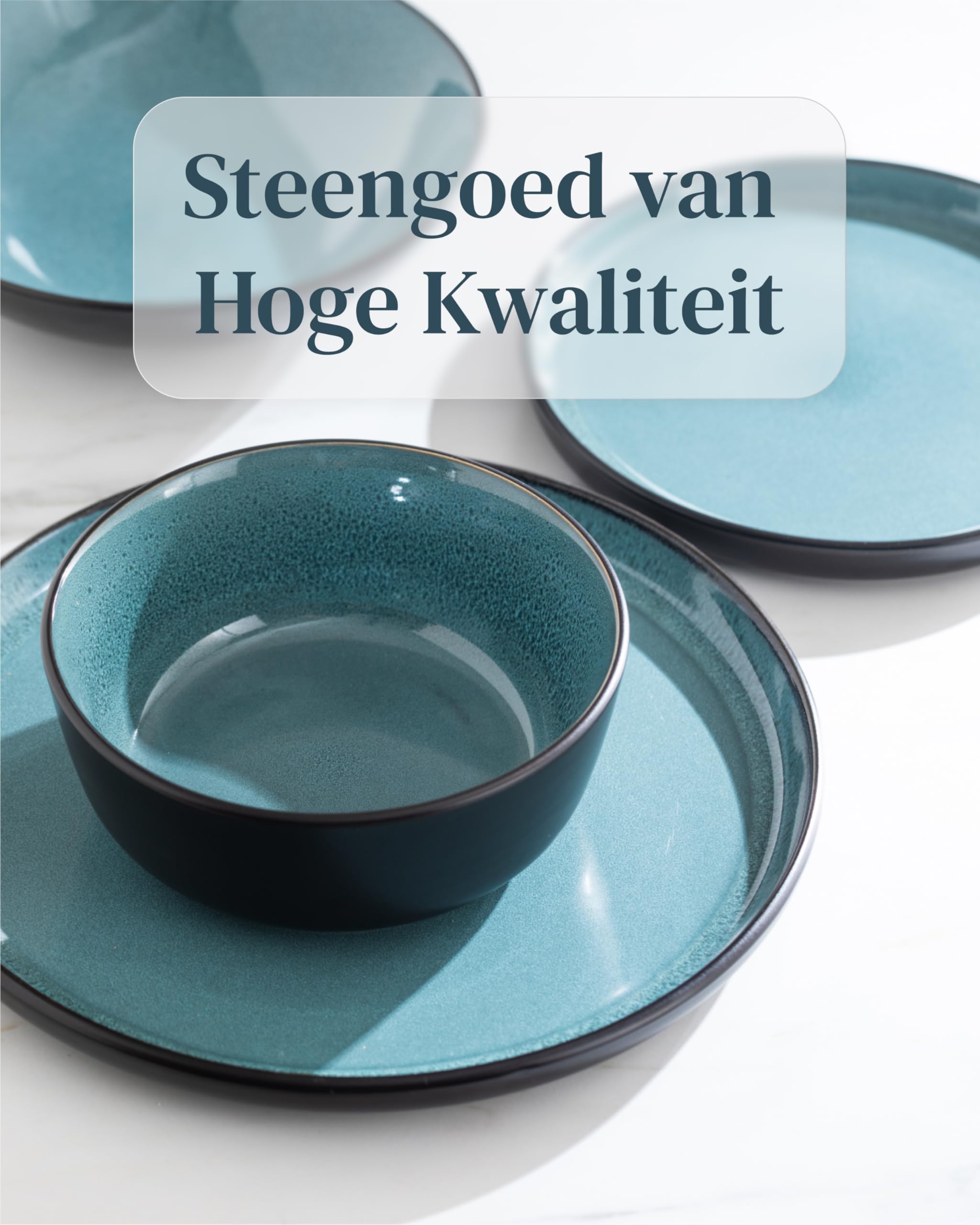 6 Stuks Cosy & Trendy Ontbijtborden / Dessertborden Tessa Blue Kopen