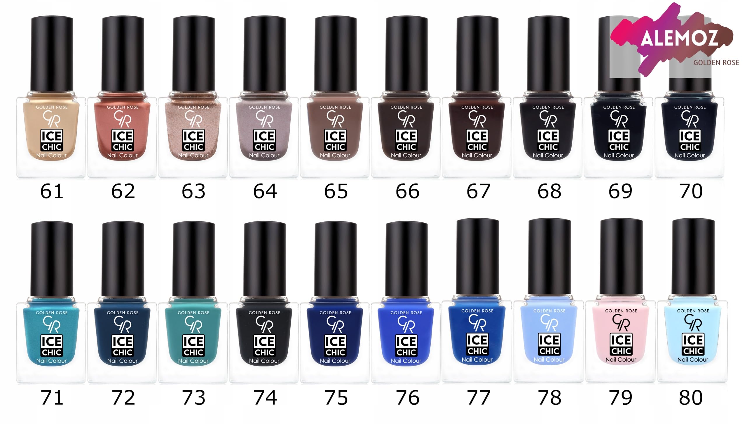 Golden Rose Ice Chic Nail Colour No:52