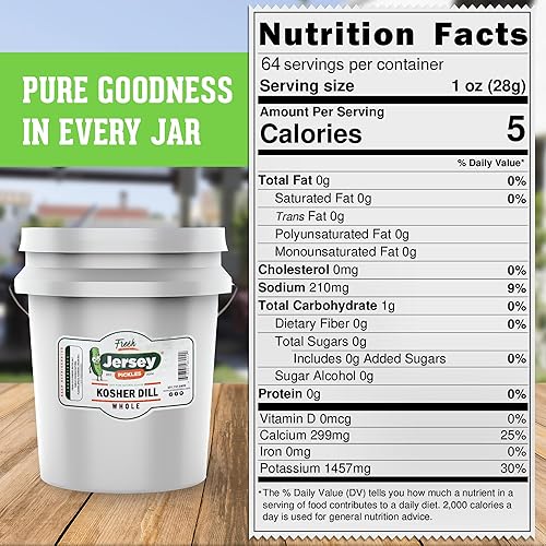 Miniatura 7 de Jersey Pickles - Eneldo Kosher entero (galón)