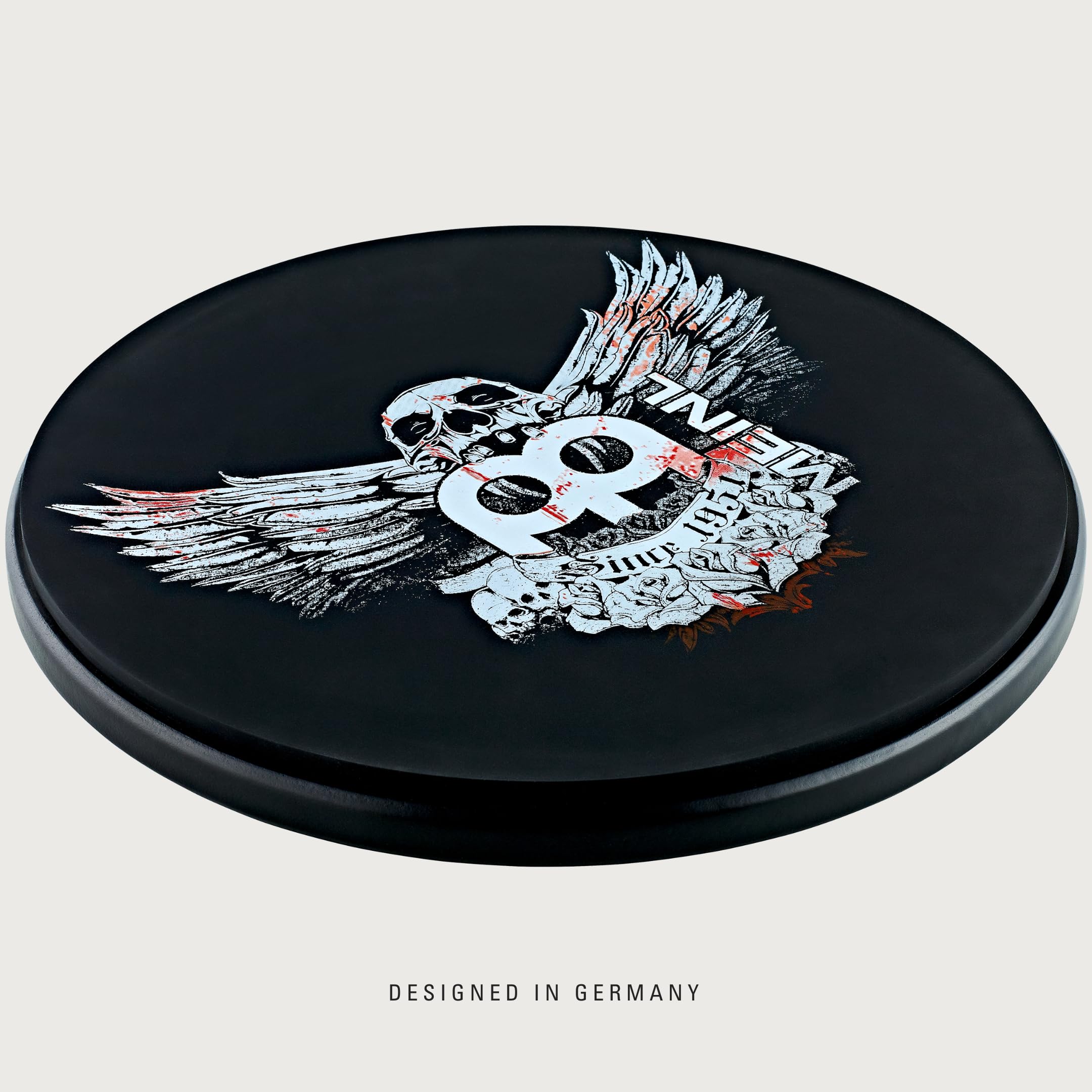 Meinl Cymbals Drum Jawbreaker Practice Pad 12 Zoll (30,48cm) Schlagzeug Trommel Übungspad – Medium Rebound, Natürliches Spielgefühl – Schlagzeug Zubehör, Schwarz (MPP-12-JB)