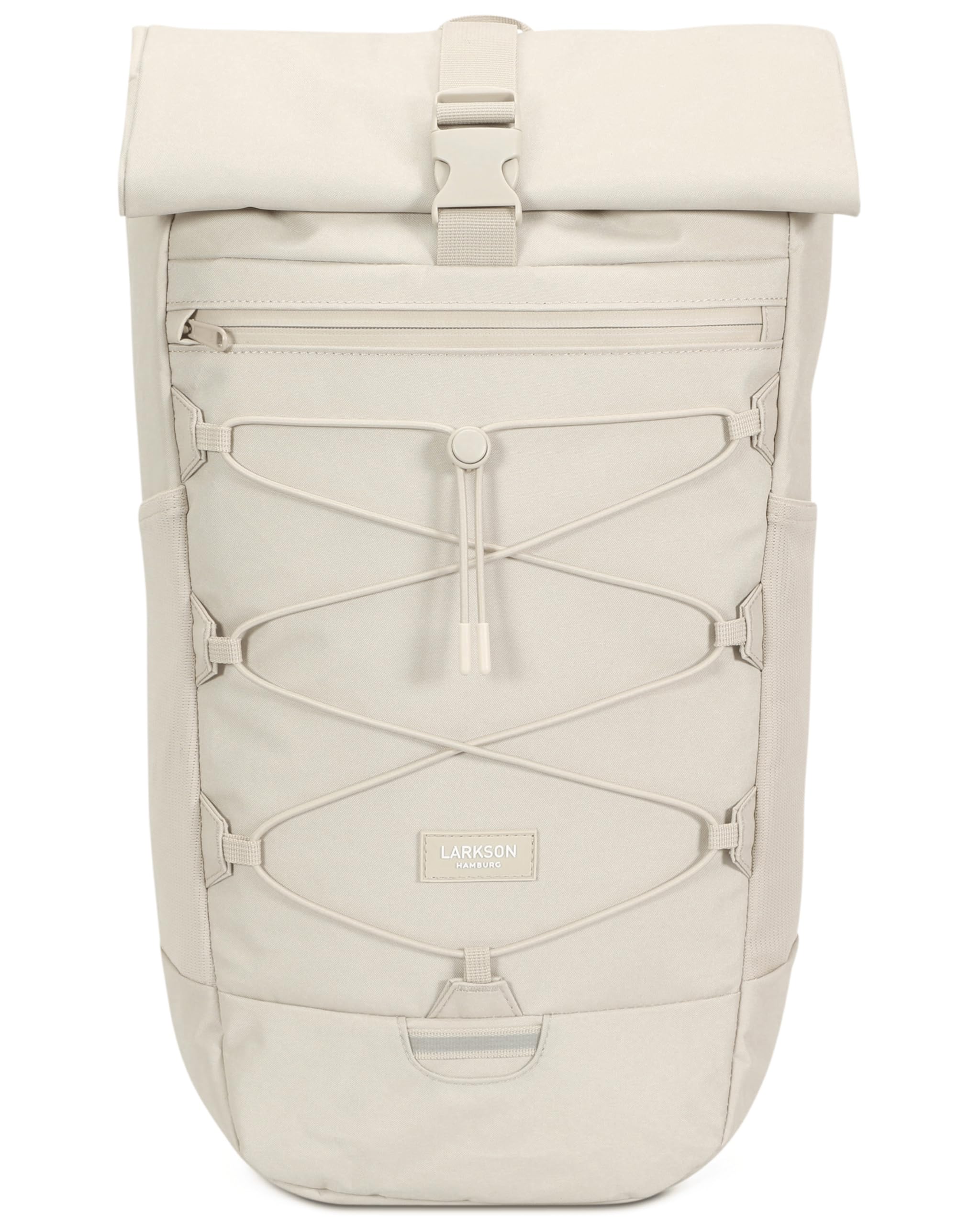 LARKSON Mochila de Marcha Mujer & Hombre Beige - Arvid - Mochila de Senderismo 20L - Trekking, Viaje, Montaña - Mochila con Cinturón de Cadera y Acolchado de Malla - Cremalleras Impermeables
