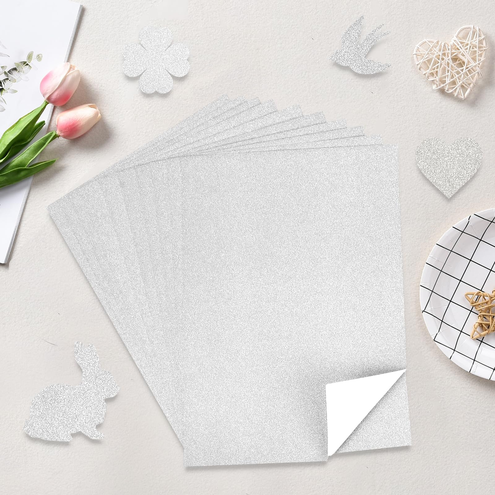 Vaessen Creative Florence Papier Cartonné 216g - 60 Couleurs, 60 Feuilles A4 Carré - Idéal Scrapbooking, Cartes Et