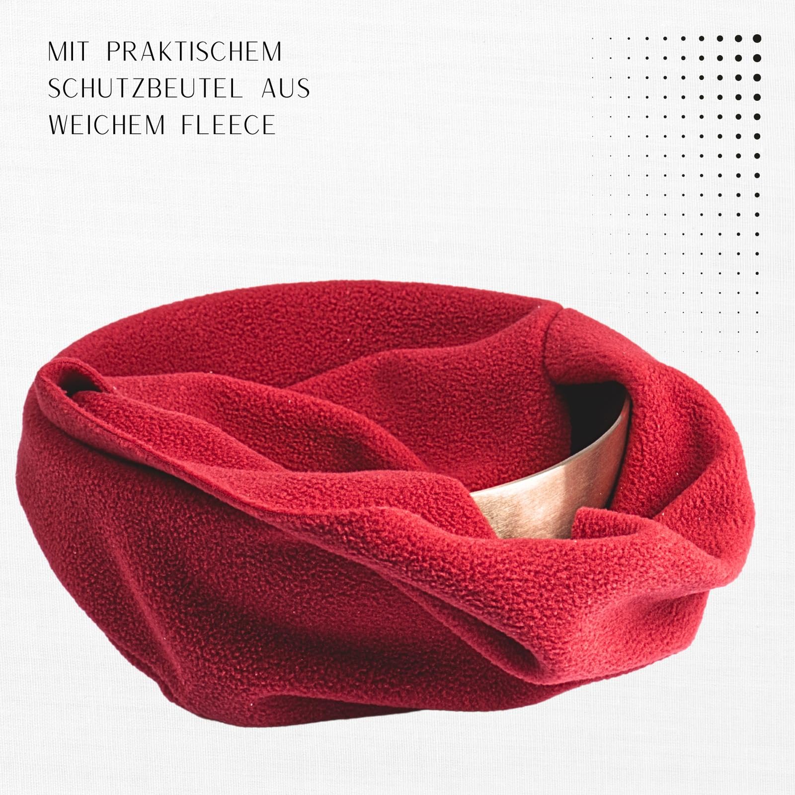 Peter Hess Klangschalen Set - Therapieklansgchalen Einsteiger Set bestehend aus Premium Universalschale, weicher und harter Filzschlägel, Klangschalenratgeber und Schutzhülle