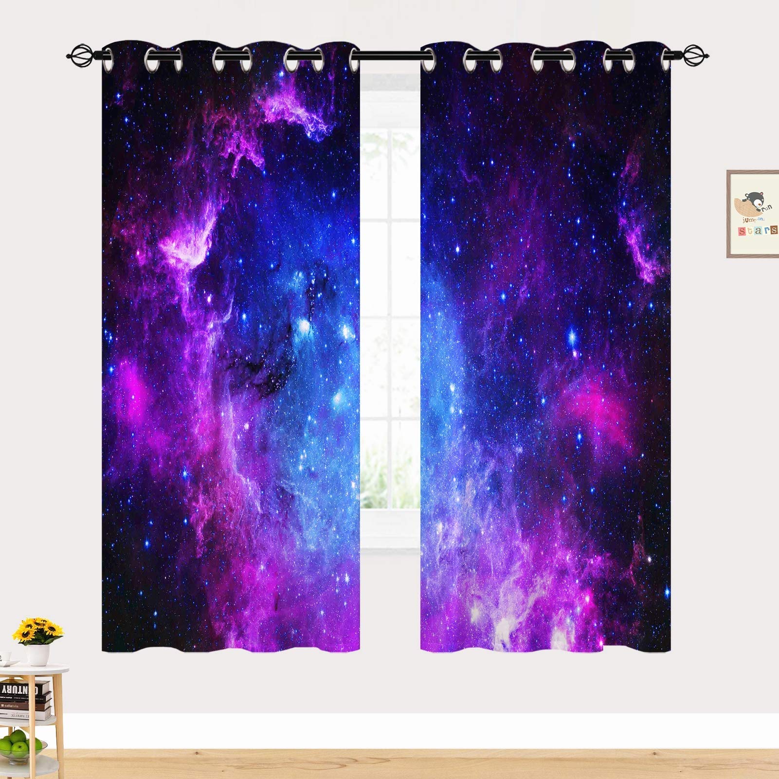 Verduisterende gordijnen slaapkamer kleurrijke geometrische kunst 220x215cm oogje thermisch gordijn voor woonkamer zachte textuur raambekleding voor kinderen 3D-gordijnen-binnen ondoorzichtige geperfo