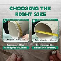 Vista 6 de Abrazaderas de manguera grandes, paquete de 10 abrazaderas de manguera de acero inoxidable de 10 pulgadas ajustables de 9-1/4 a 10