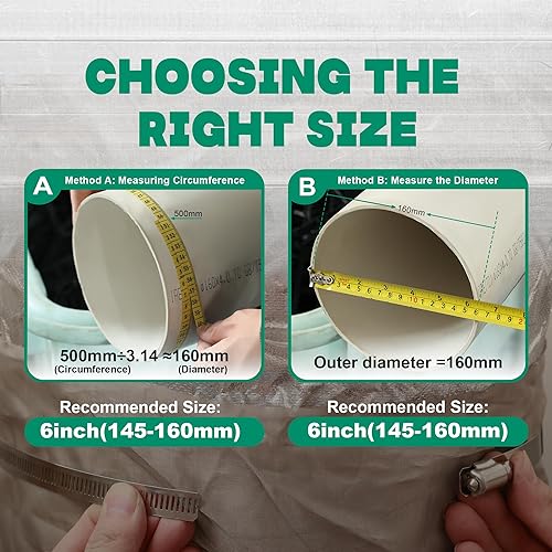 Miniatura 6 de Paquete de 10 abrazaderas de manguera de 12 pulgadas, abrazaderas de manguera grandes de acero inoxidable ajustables de 11-12-14