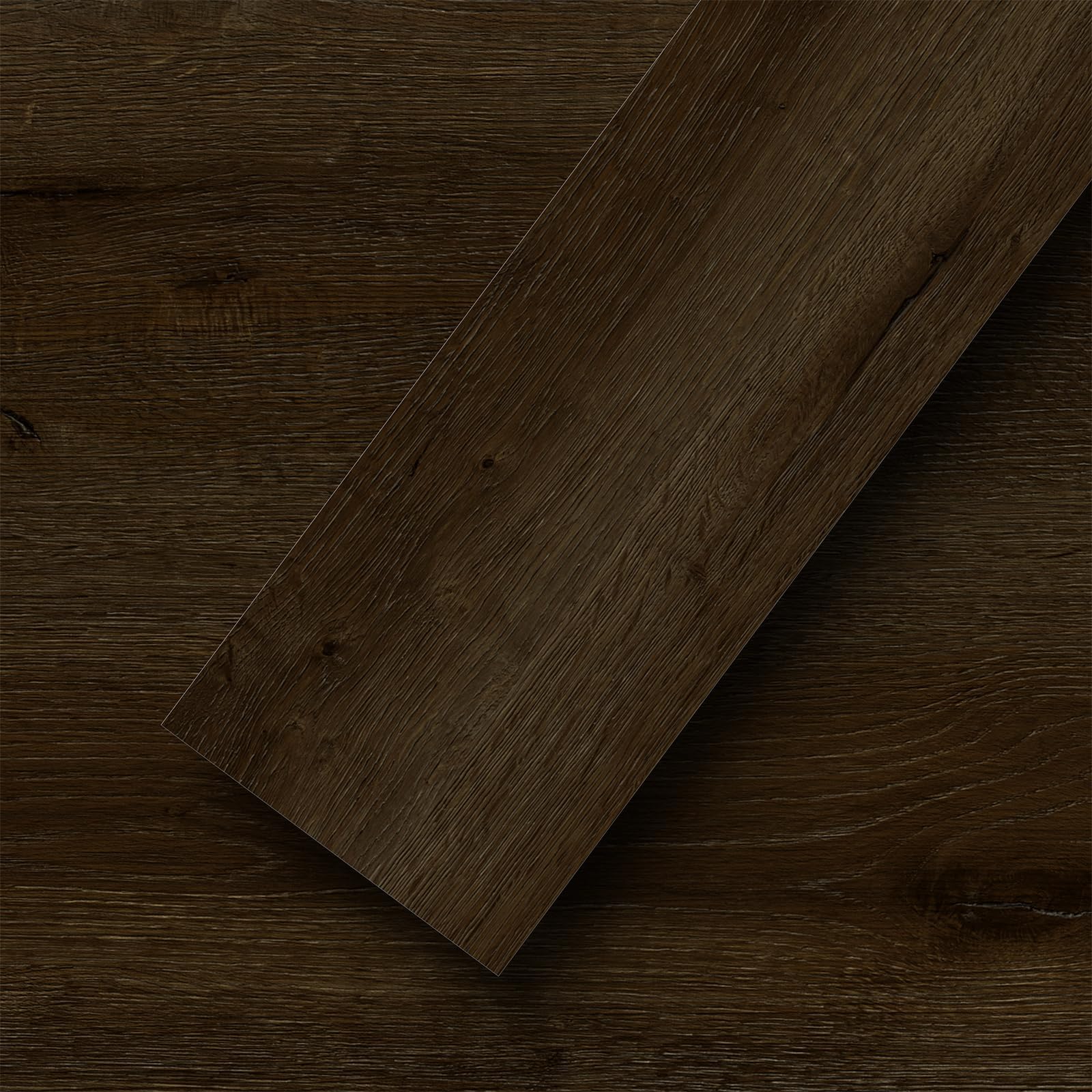 Pavimenti in vinile Peel and Stick, legno espresso, 18 assi 27 mq