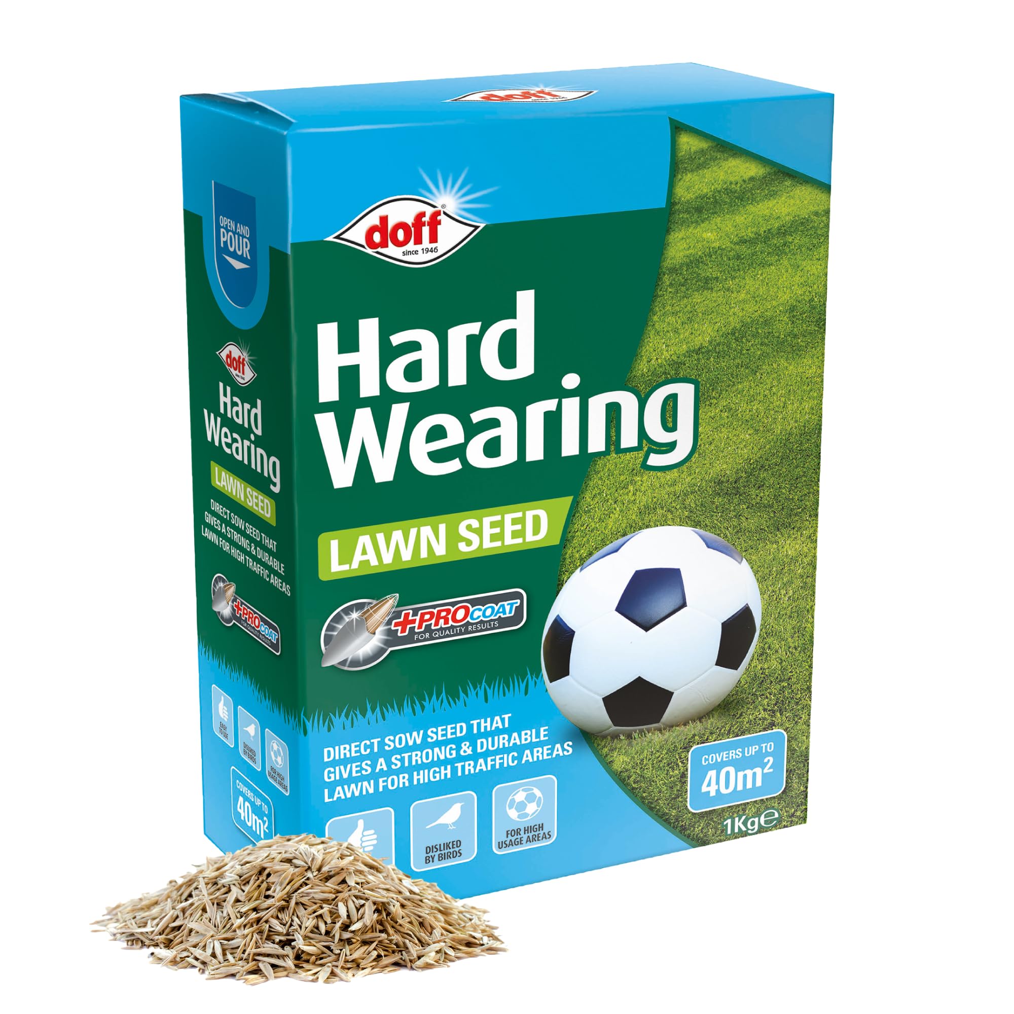 Doff F-Lb-A00-Dof Hard Wearing Lawn Seed 1Kg