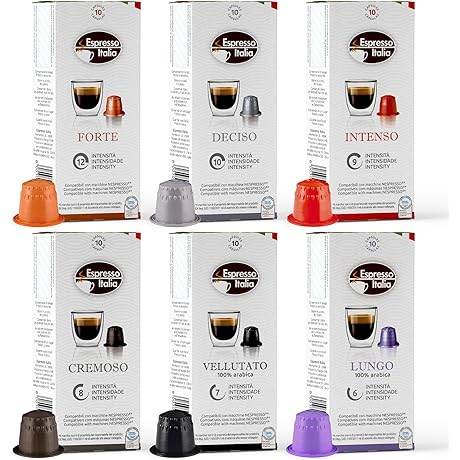 ESPRESSO ITALIA Capsules Compatible with Nespresso Machines