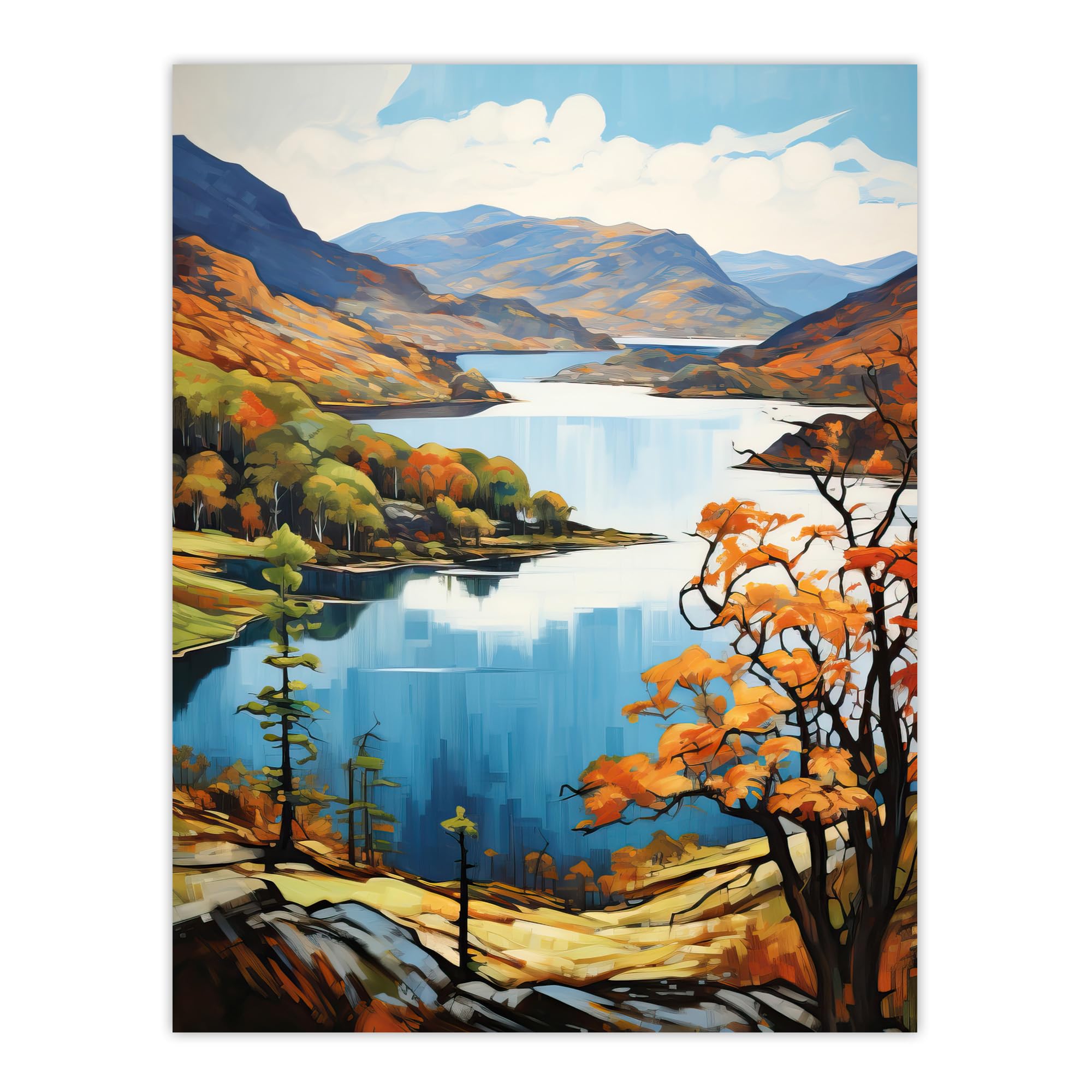 Artery8 Loch Katrine Scotland Art Print W18" x H24"
