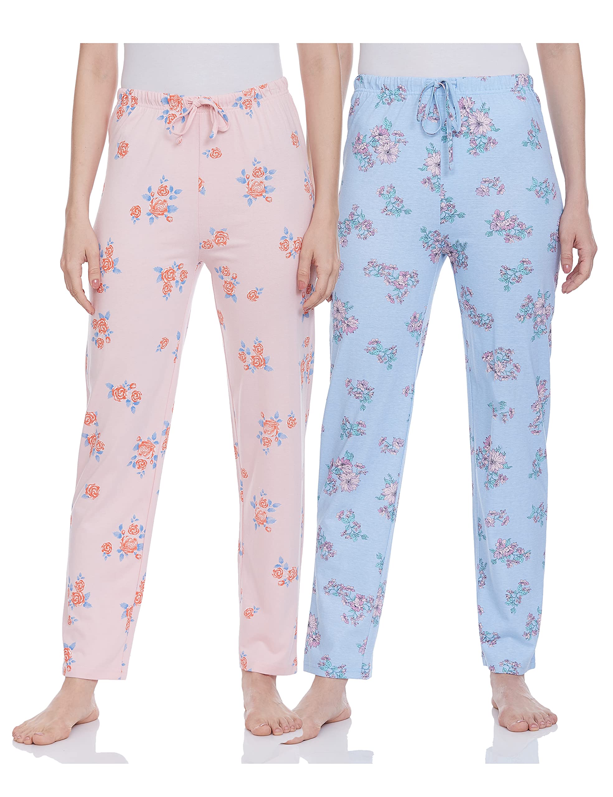 Amazon Brand - Eden & IvyWomen's Cotton Pajama Bottom (Pack of 2)