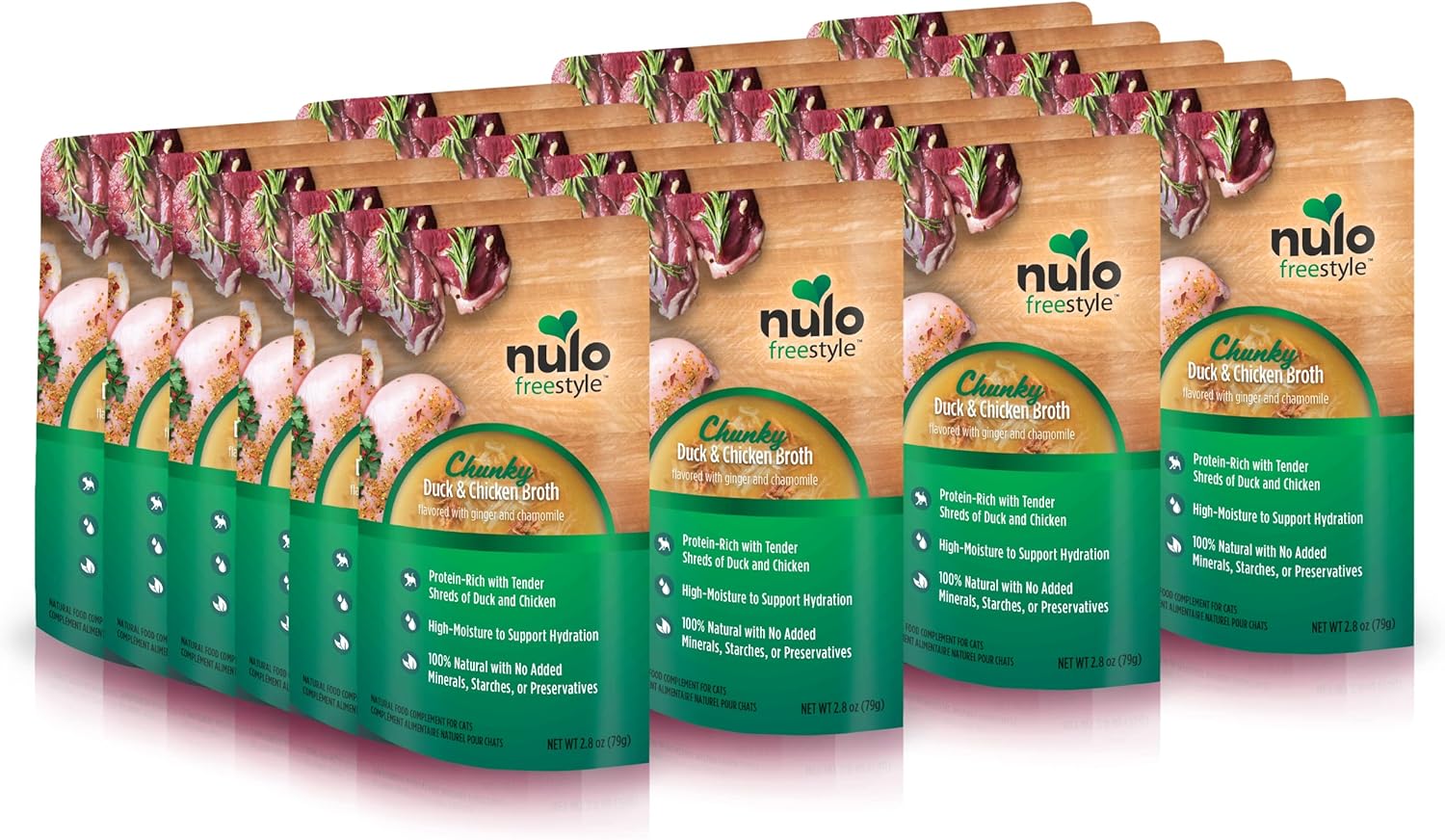 Nulo Freestyle Cat & Kitten Wet Food Topper, Premium Grain-Free Cat Food with High Animal-Based Protein (Pack of 24)