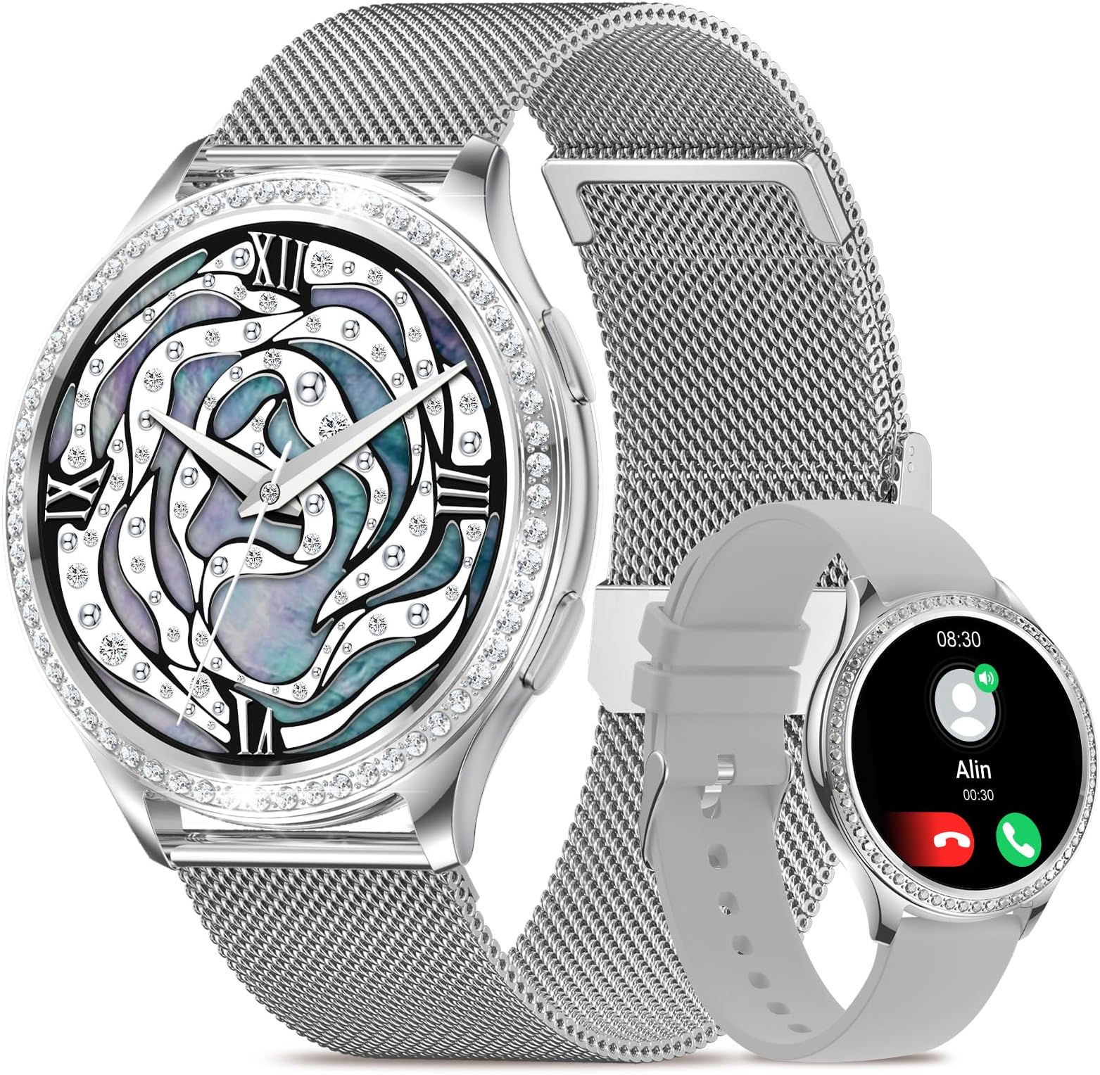LIGE Montre Connectée Femme Avec Appel Bluetooth - 1.32" HD, 20 Modes Sport, IP67 Étanche