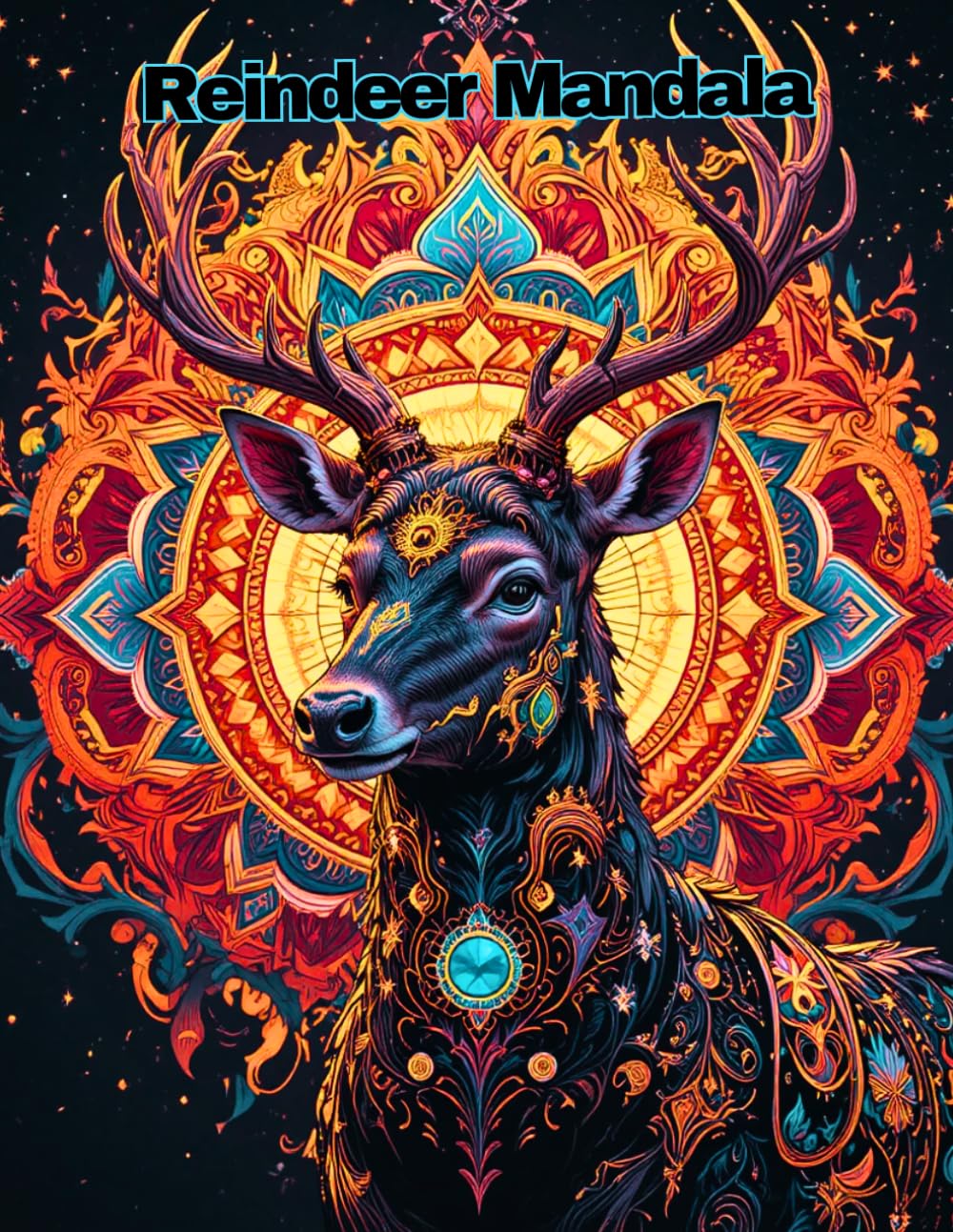 Winter Reindeer Mandala Coloring Book: Festive Wildlife Designs for Anxiety Relief and Creative Expression