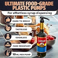 Vista 3 de Juego de 4 bombas de jarabe de botella ajustables con cerradura estilo laboratorio de 12.4 pulgadas de largo, entrega precisa de líquidos, a prueba