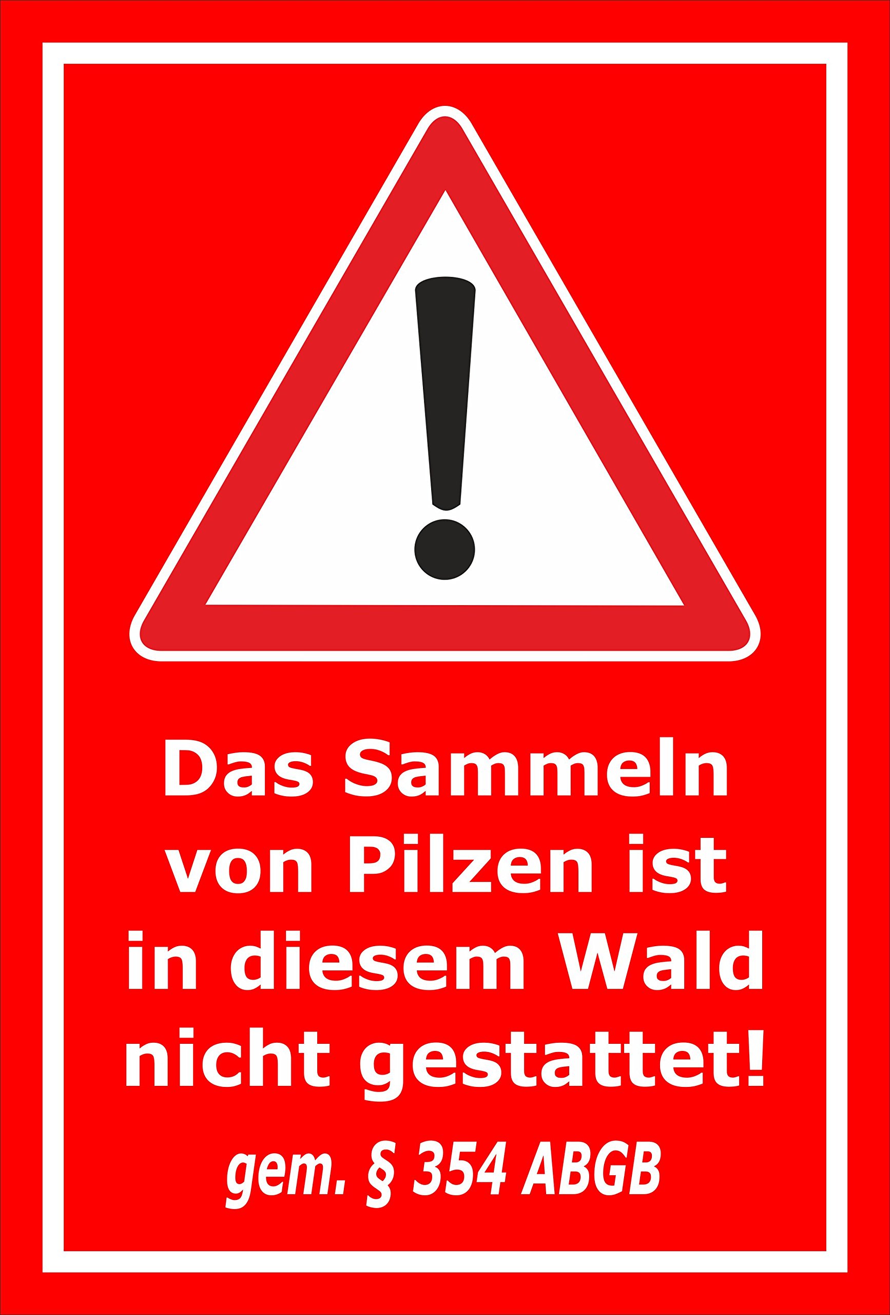 Melis-Folienwerkstatt Schild Wolfs-Gebiet - 30x20cm - Bohrlöcher - 3mm Hartschaum - 20 VAR