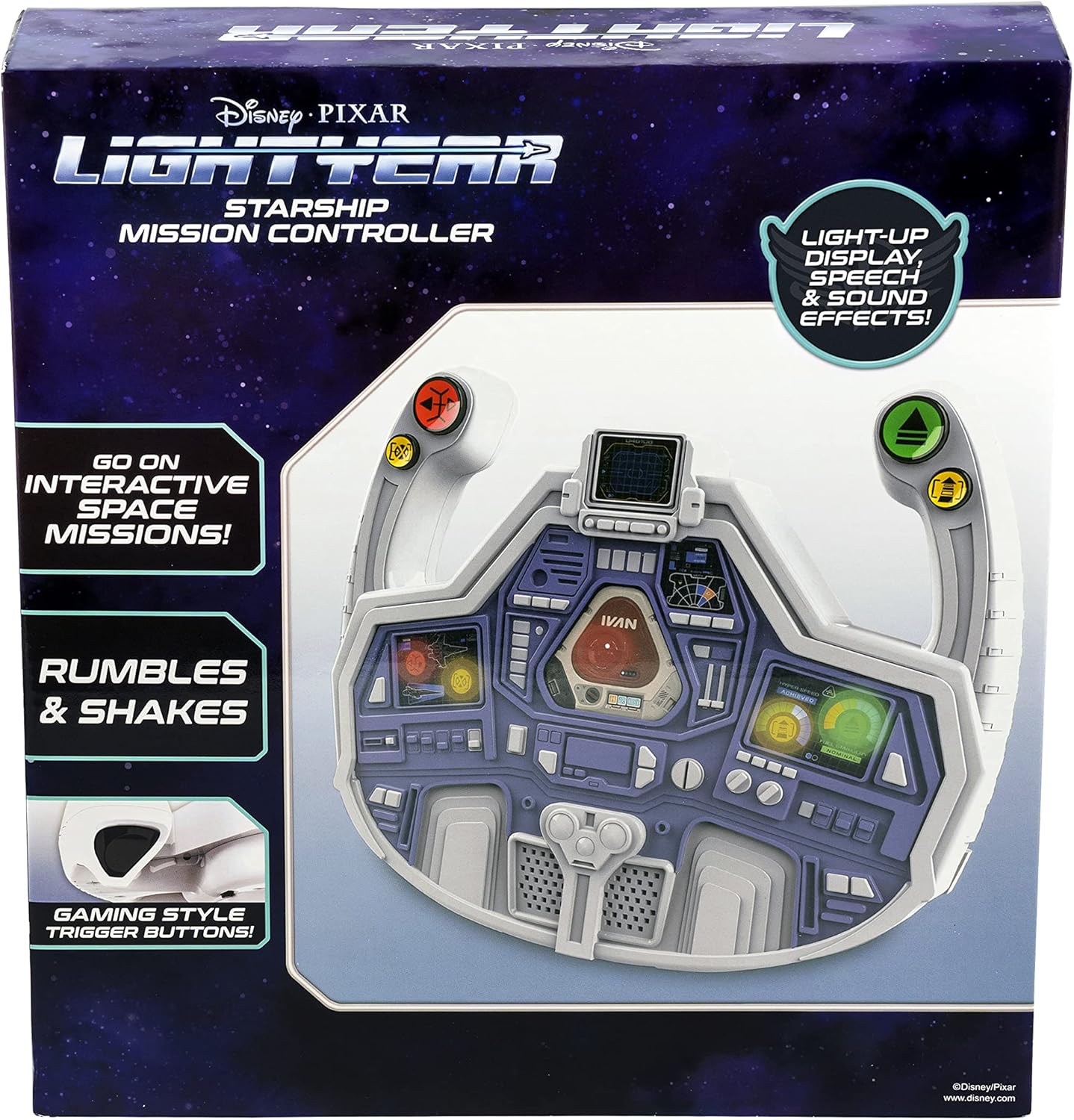 EKids LY-157 Buzz Lightyear Steering Wheel in its retail packaging