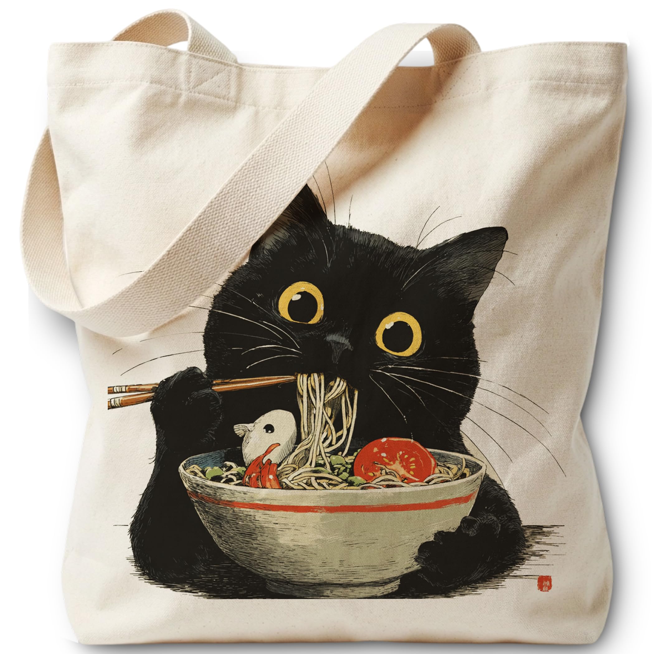 LRYBUD Funny Tote Bag Aesthetic for Women, Cute Tote Bag with Zipper Pocket